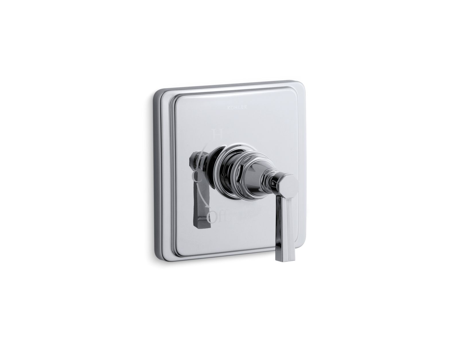 Pinstripe(R) valve trim with lever handle for Rite-Temp(R) pressure-balancing valve, requires valve