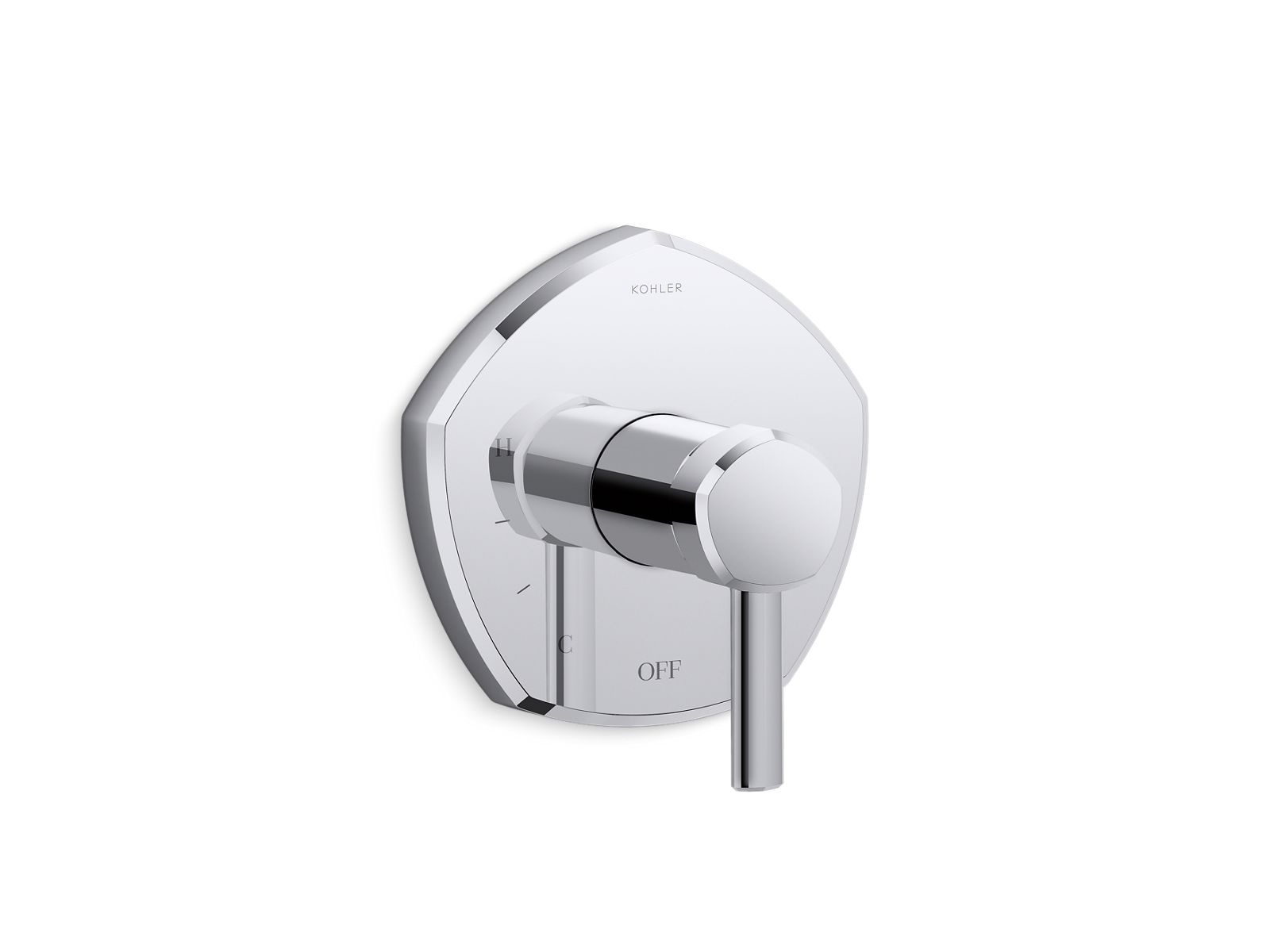 Occasion® Rite-Temp® valve trim with lever handle