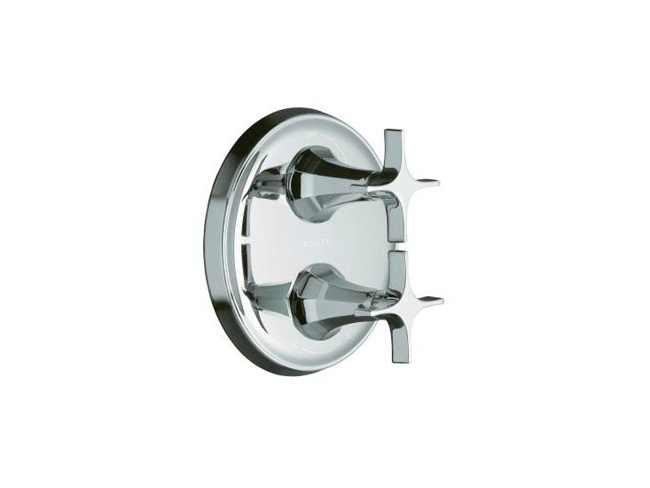 Memoirs(R) stacked valve trim with classic design and cross handles, valve not included