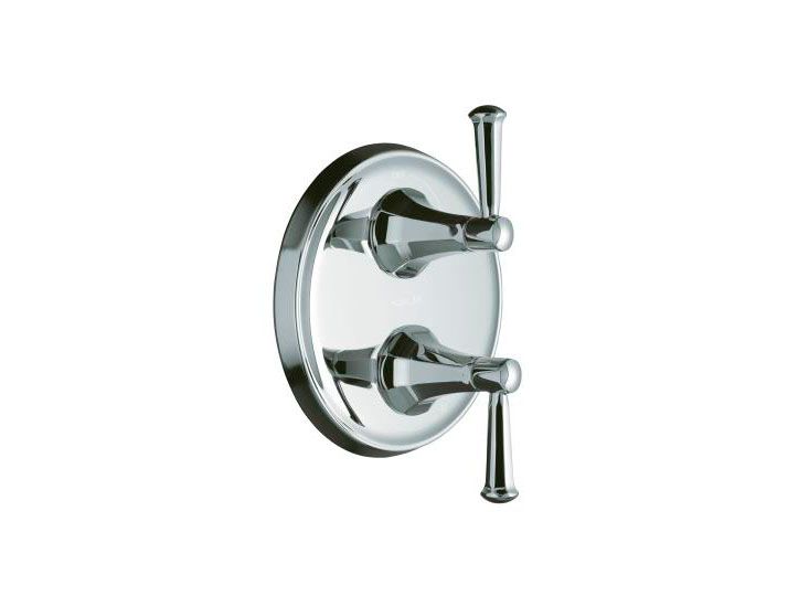 Memoirs(R) stacked valve trim with classic design and lever handles, valve not included