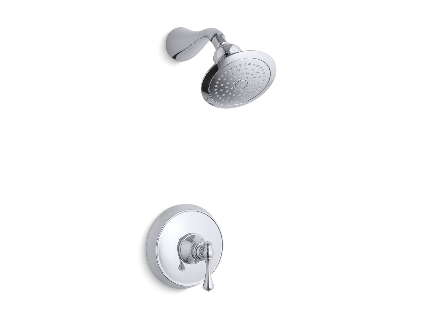 Revival(R) Rite-Temp(R) pressure-balancing shower faucet trim with traditional lever handle, valve not included