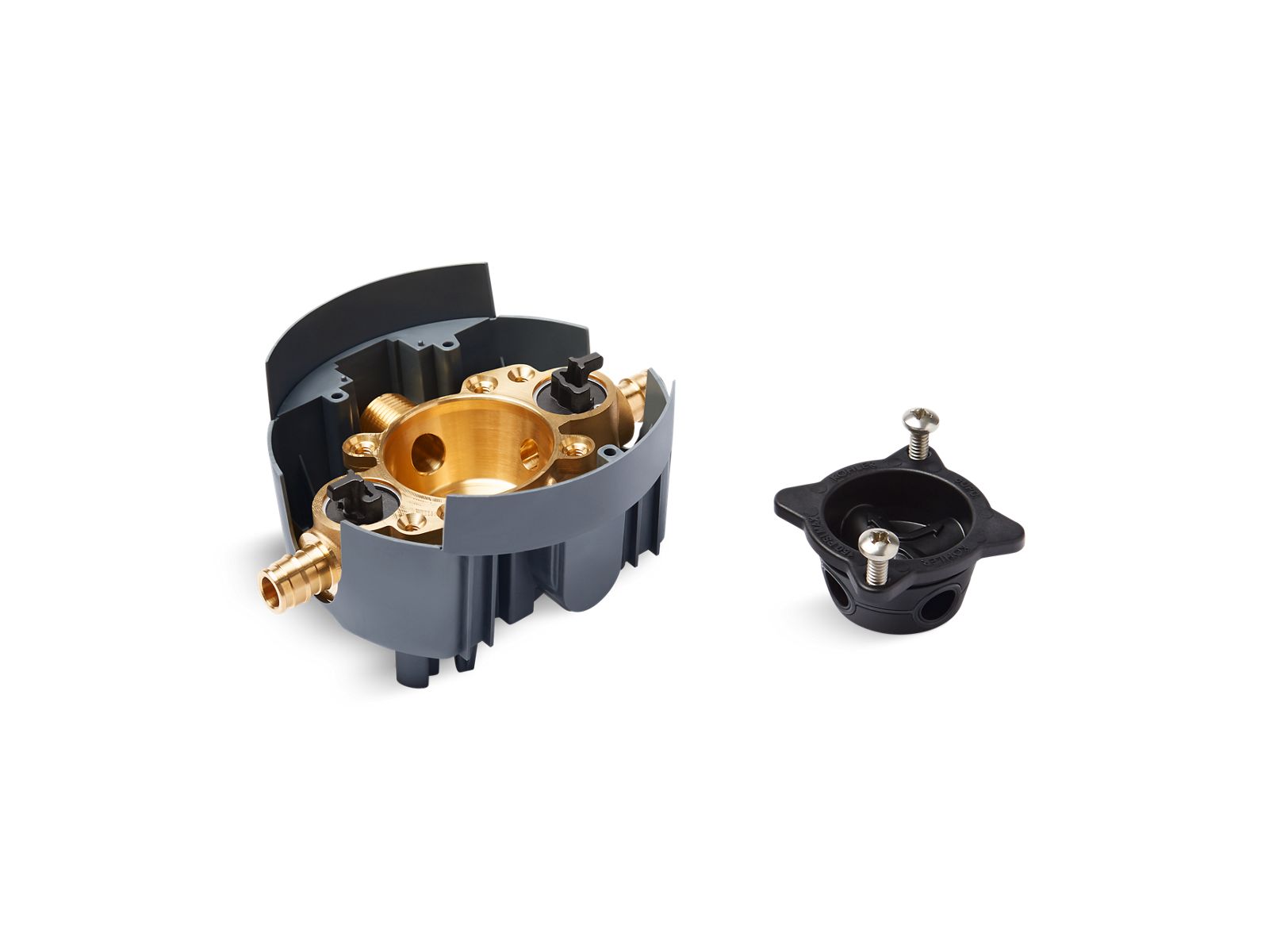 Rite-Temp® Valve body rough-in with service stops and PEX expansion connections, project pack