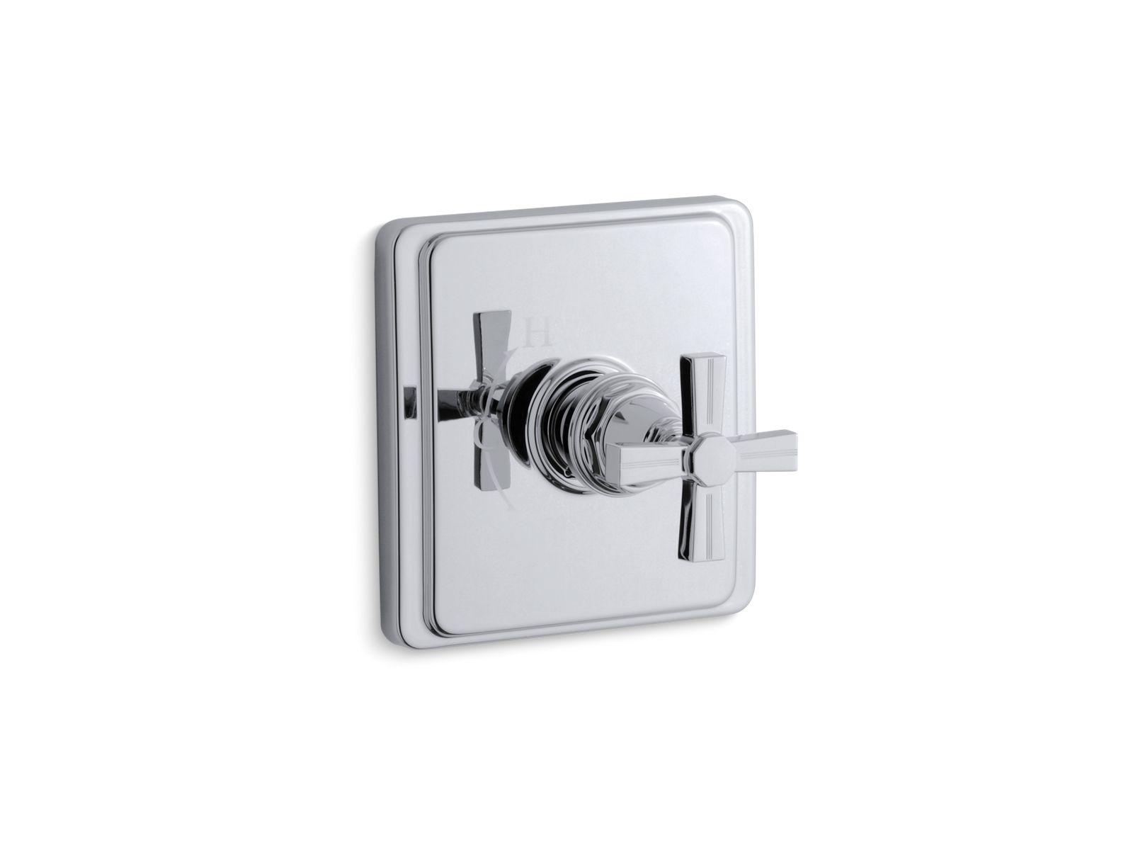 Pinstripe(R) valve trim with cross handle for Rite-Temp(R) pressure-balancing valve, requires valve