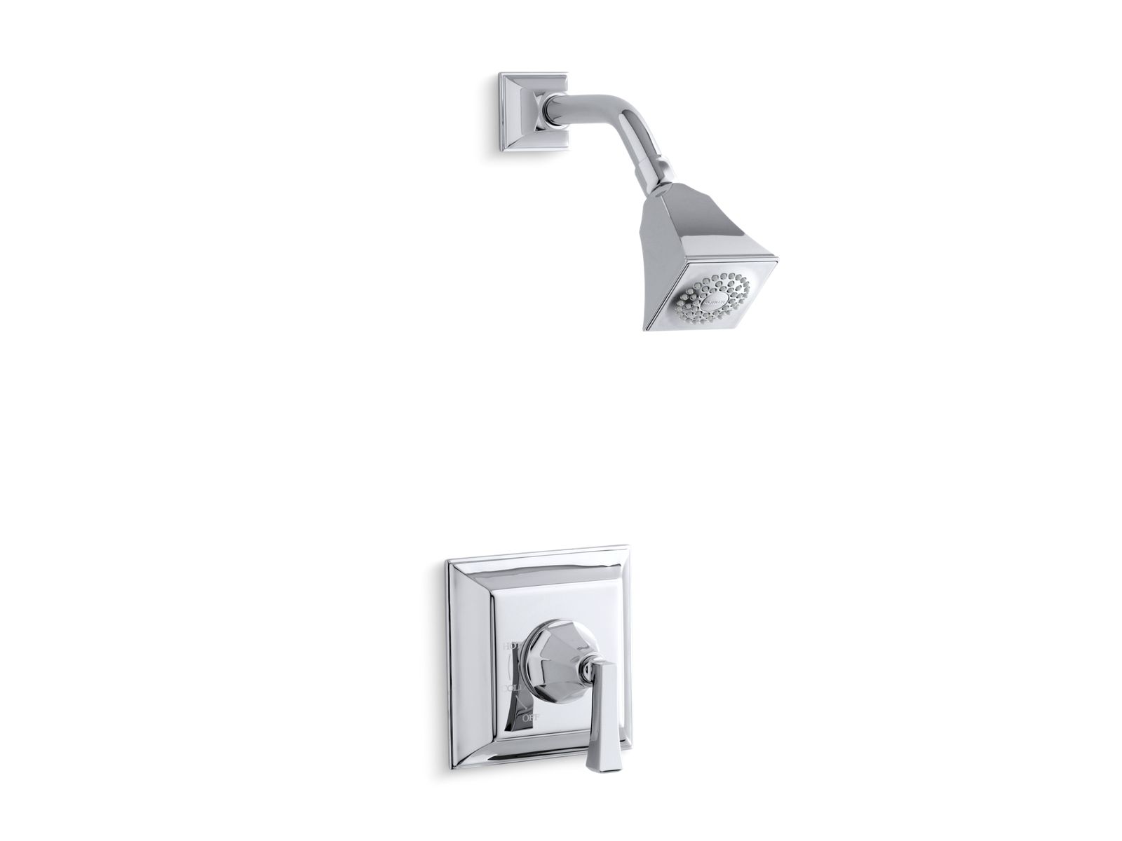 Memoirs(R) Stately Rite-Temp(R) pressure-balancing shower faucet trim with deco lever handle, valve not included