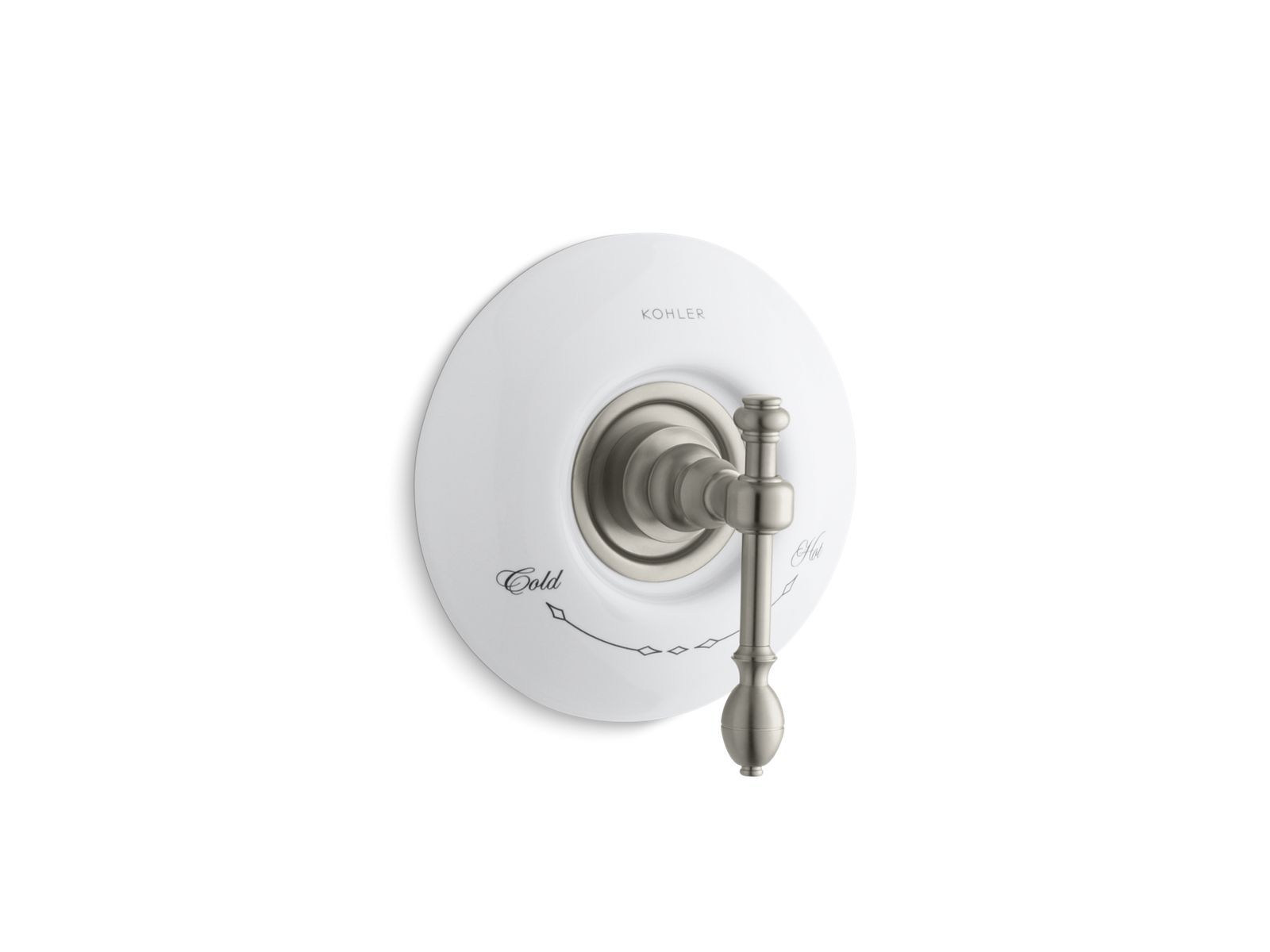 IV Georges Brass® Valve trim for thermostatic valve with lever handle, requires valve