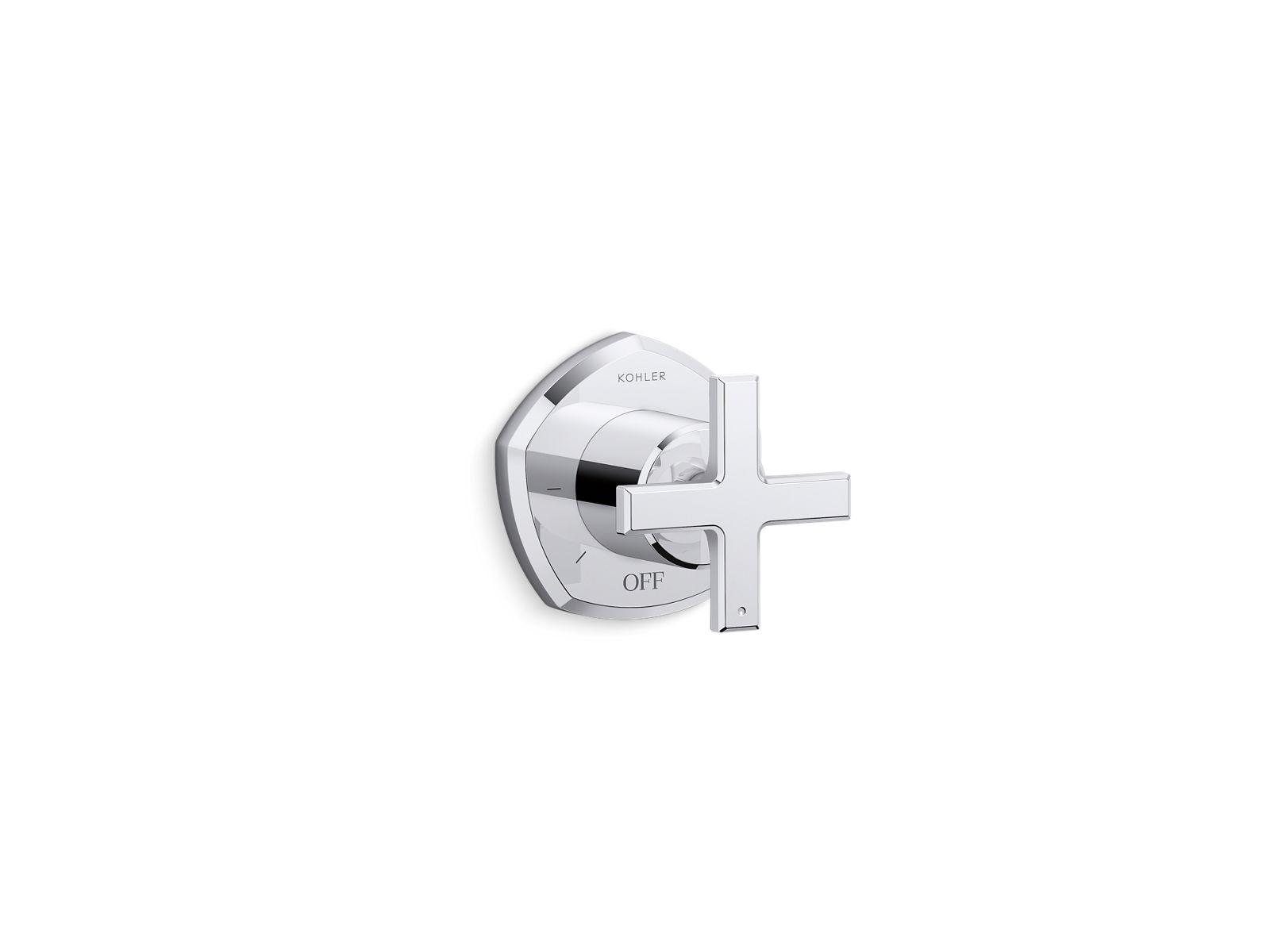 Occasion® MasterShower® volume control valve trim with cross handle