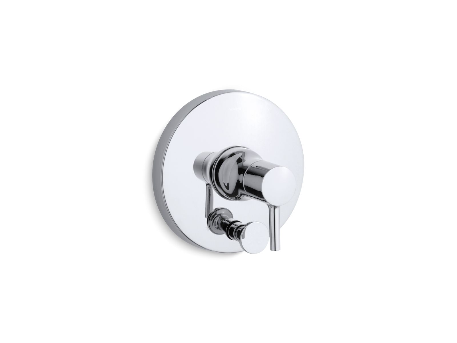 Toobi® Rite-Temp® valve trim with push-button diverter