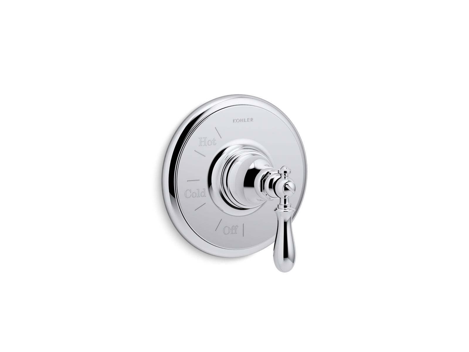 Artifacts(R) Rite-Temp(R) pressure-balancing valve trim with swing lever handle