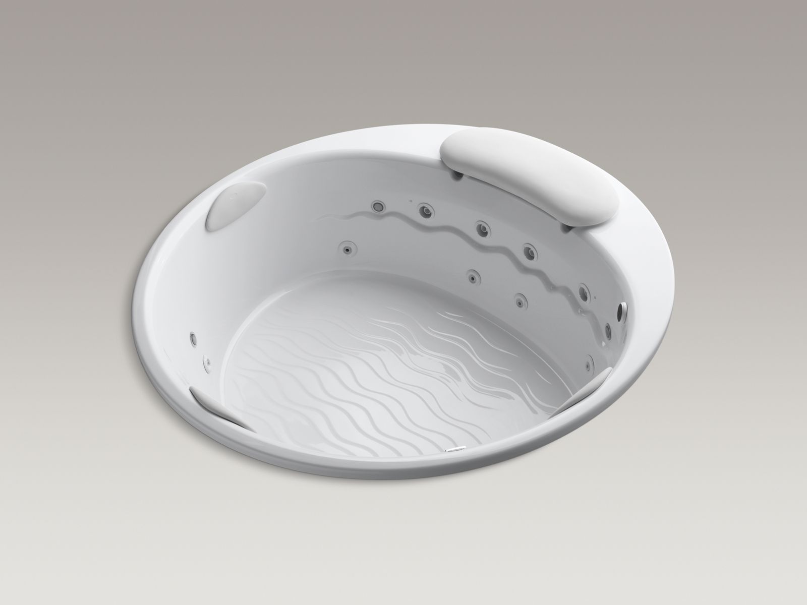 Riverbath(R) 75" drop-in whirlpool with chromatherapy, faucet valves and heater