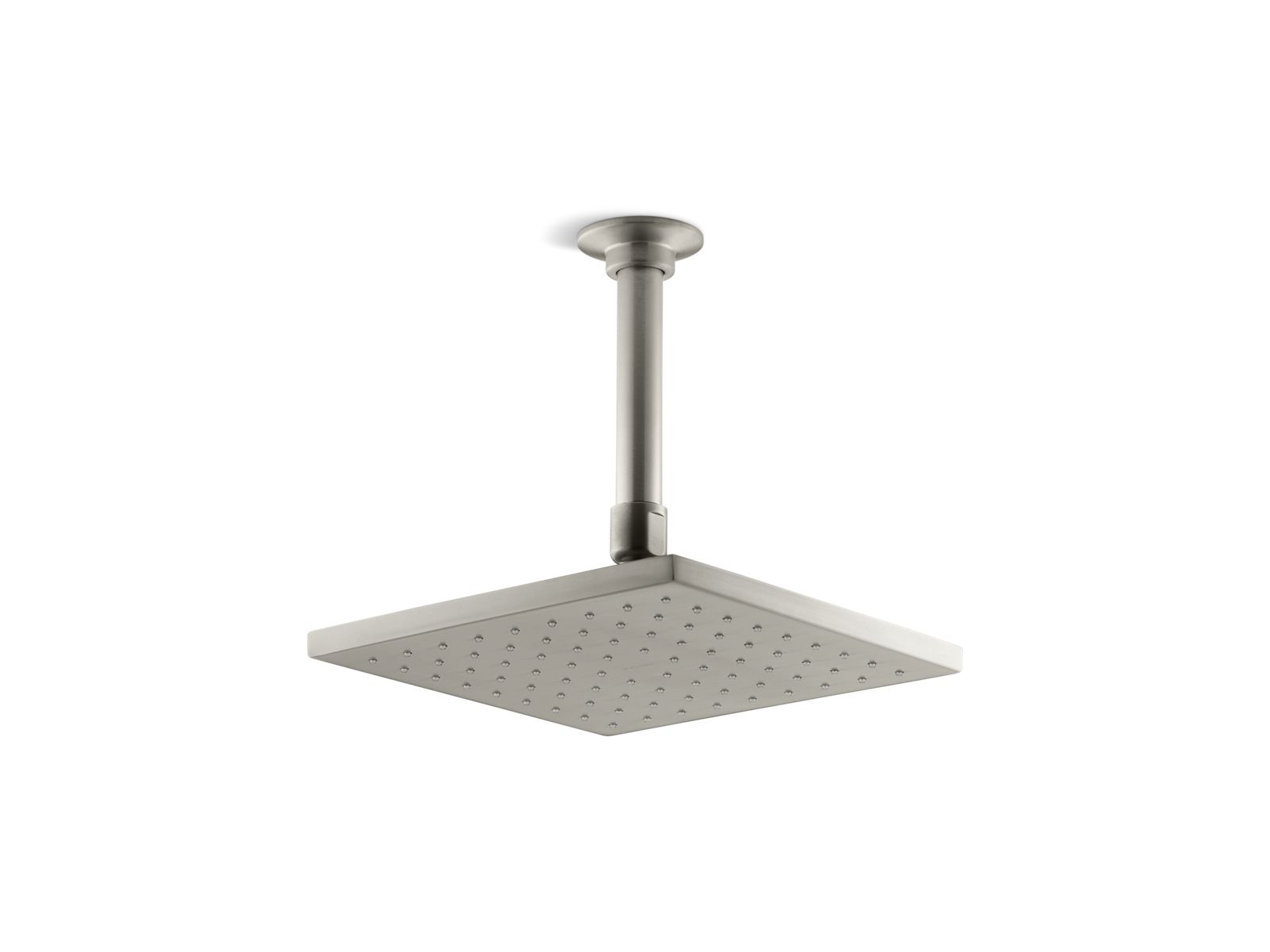 Contemporary Square 8" single-function rainhead, 2.0 gpm