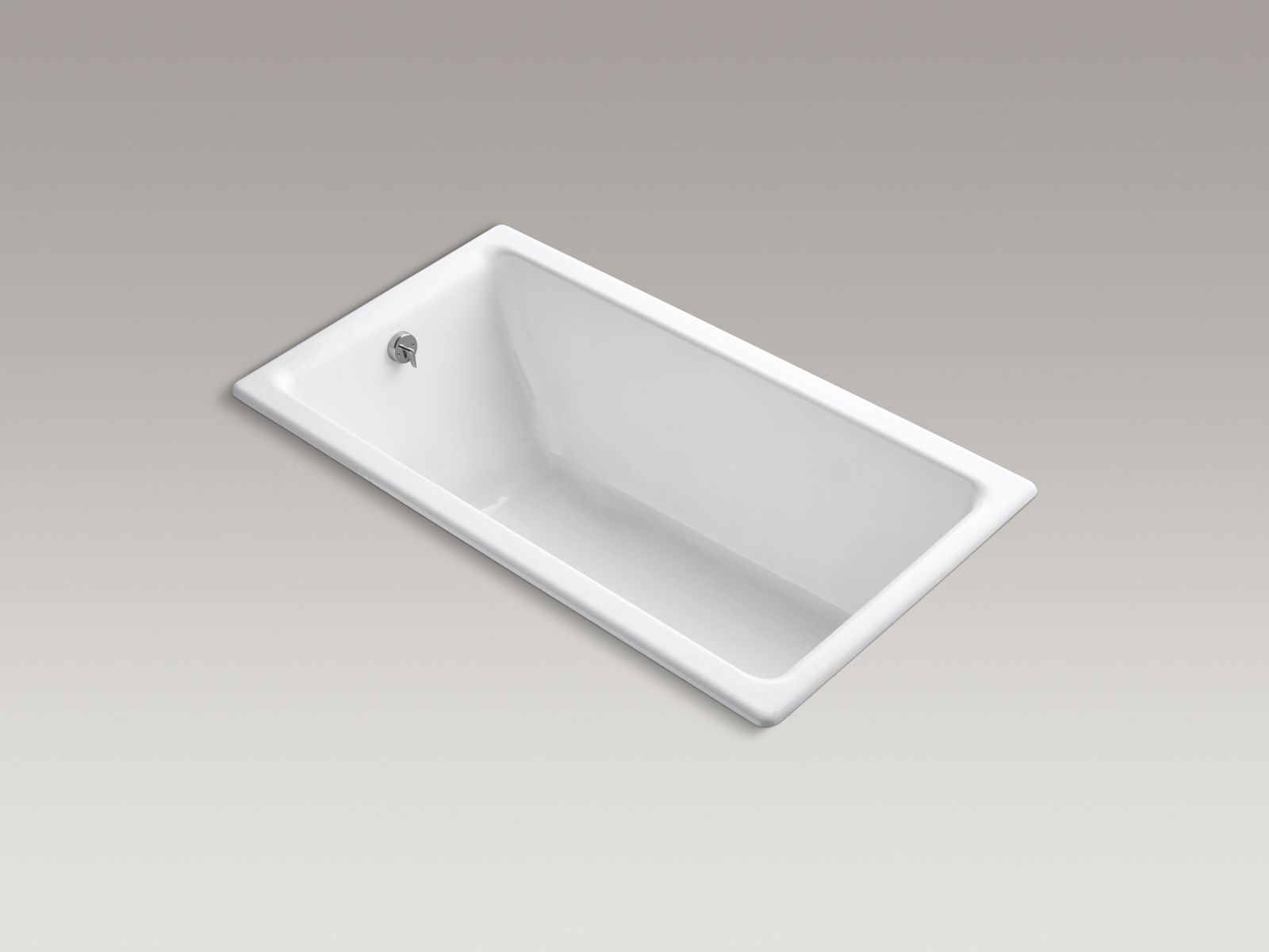 Kathryn(R) 66" x 36" drop-in bath with reversible drain