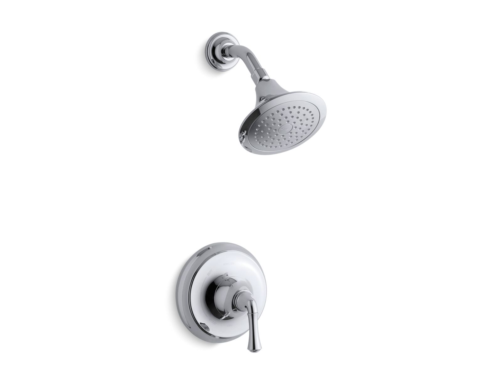 Forté® Rite-Temp® shower trim set with traditional lever handle, valve not included