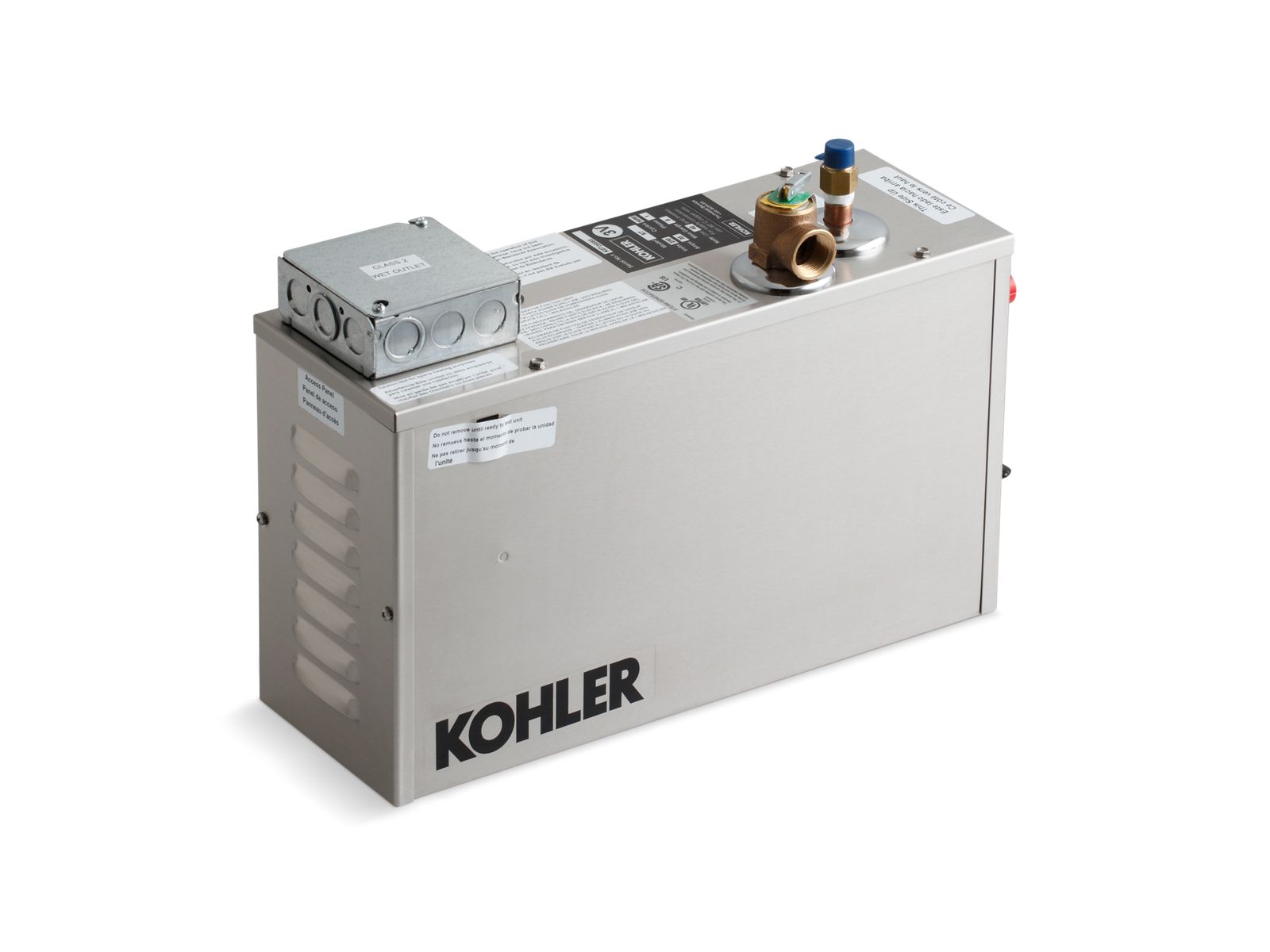 5-kW steam generator for use with Sonata(R) modules or KOHLER(R) receptors