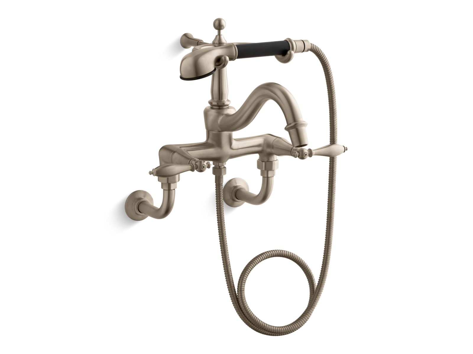 518-finial-bath-or-wall-mount-faucet-with-lever-handles-diverter-spout-polished-finish-accents-and-handshower-6.jpg Finial® bath or /wall-mount faucet with lever handles, diverter spout, polished finish accents and handshower