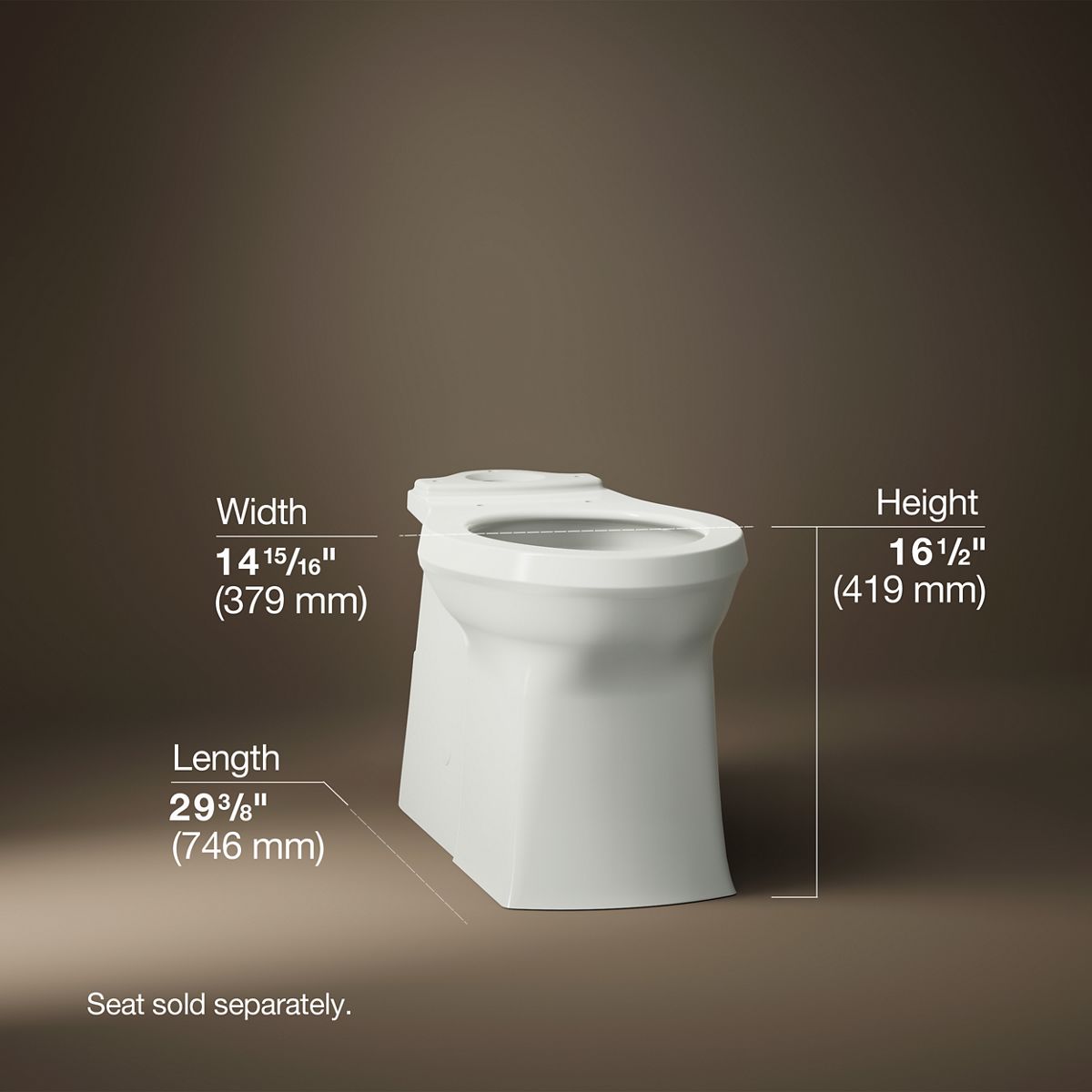 51931-corbelle-elongated-toilet-bowl-with-skirted-trapway-27.jpg Corbelle® Elongated toilet bowl with skirted trapway
