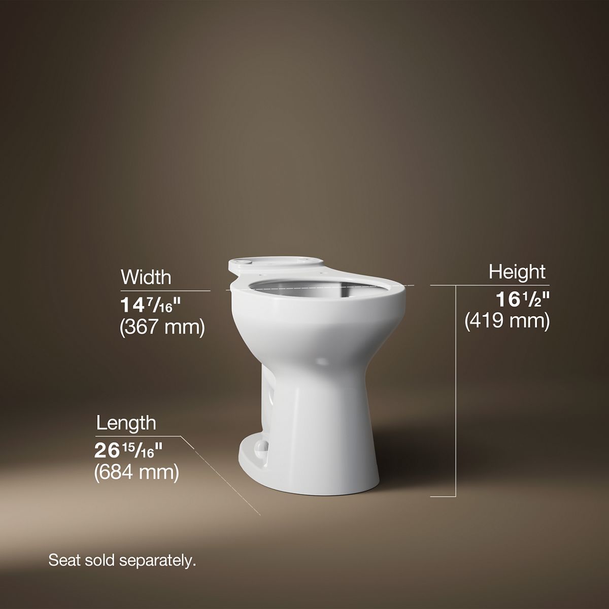 52178-cimarron-round-front-toilet-bowl-20.jpg Cimarron® Round-front toilet bowl