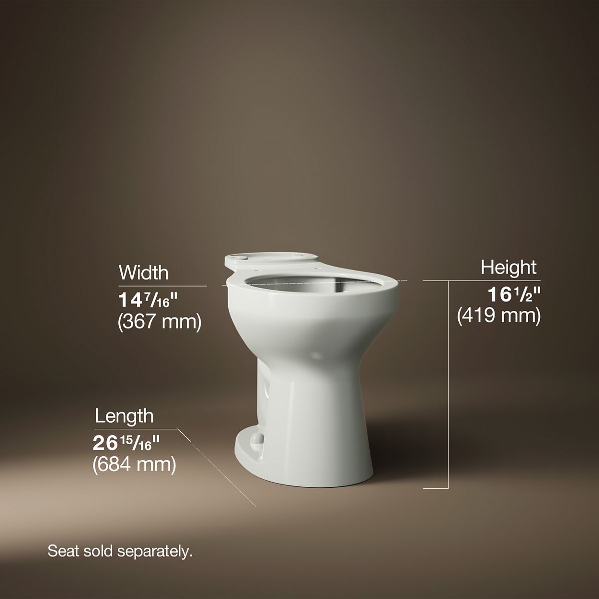 52178-cimarron-round-front-toilet-bowl-21.jpg Cimarron® Round-front toilet bowl