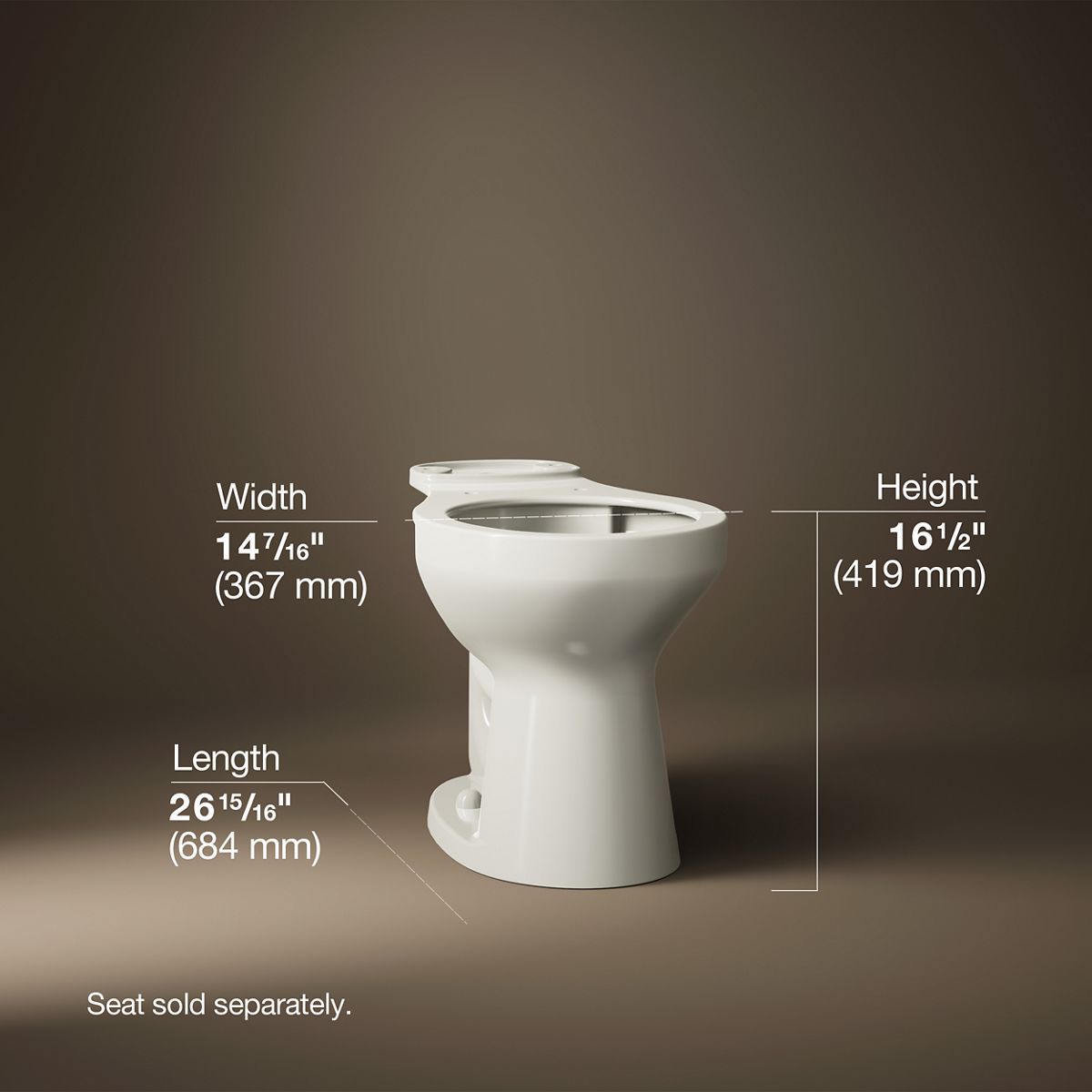 52178-cimarron-round-front-toilet-bowl-24.jpg Cimarron® Round-front toilet bowl