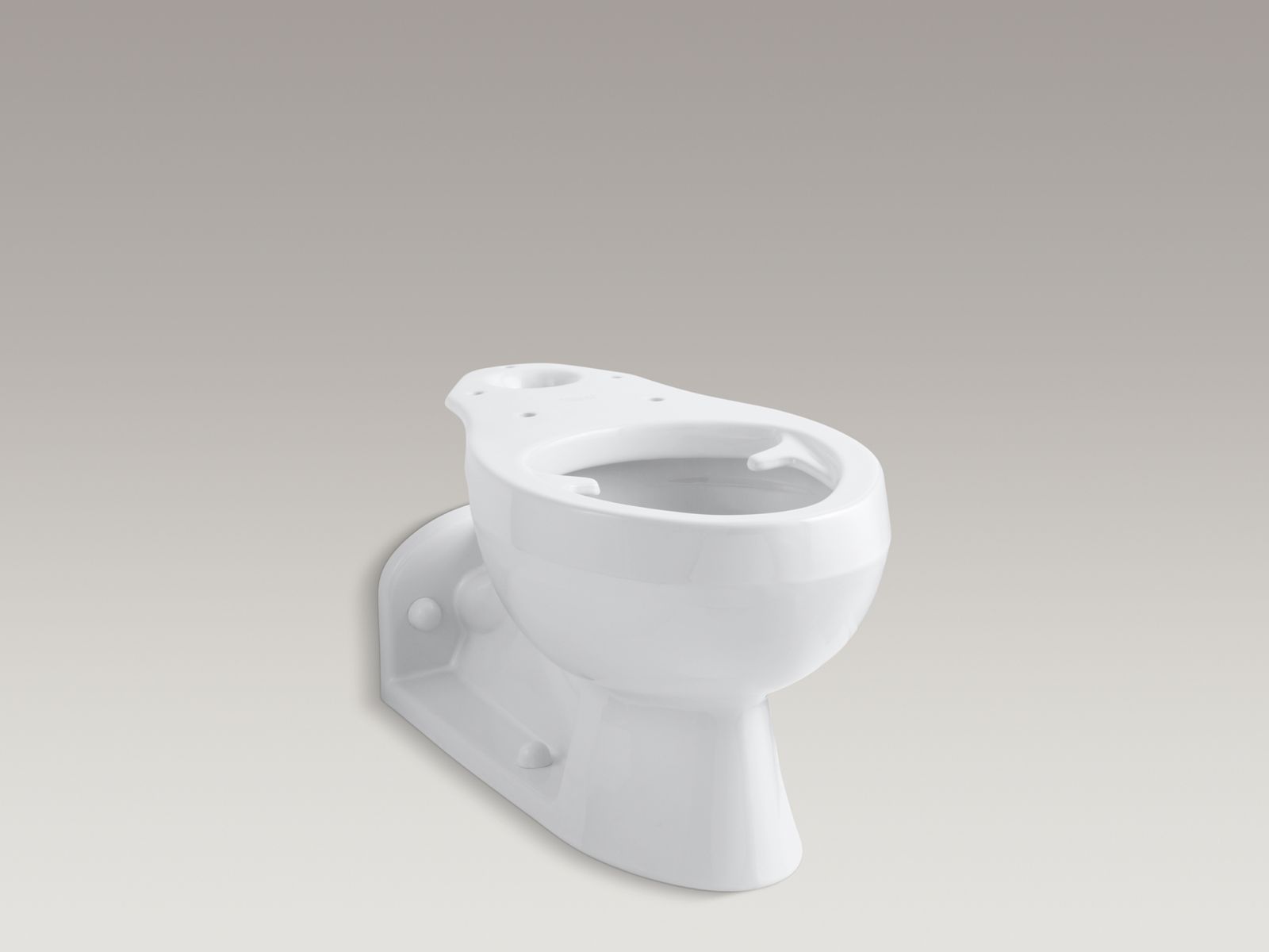 Barrington(TM) toilet bowl with Pressure Lite(R) flushing technology and bedpan lugs, less seat
