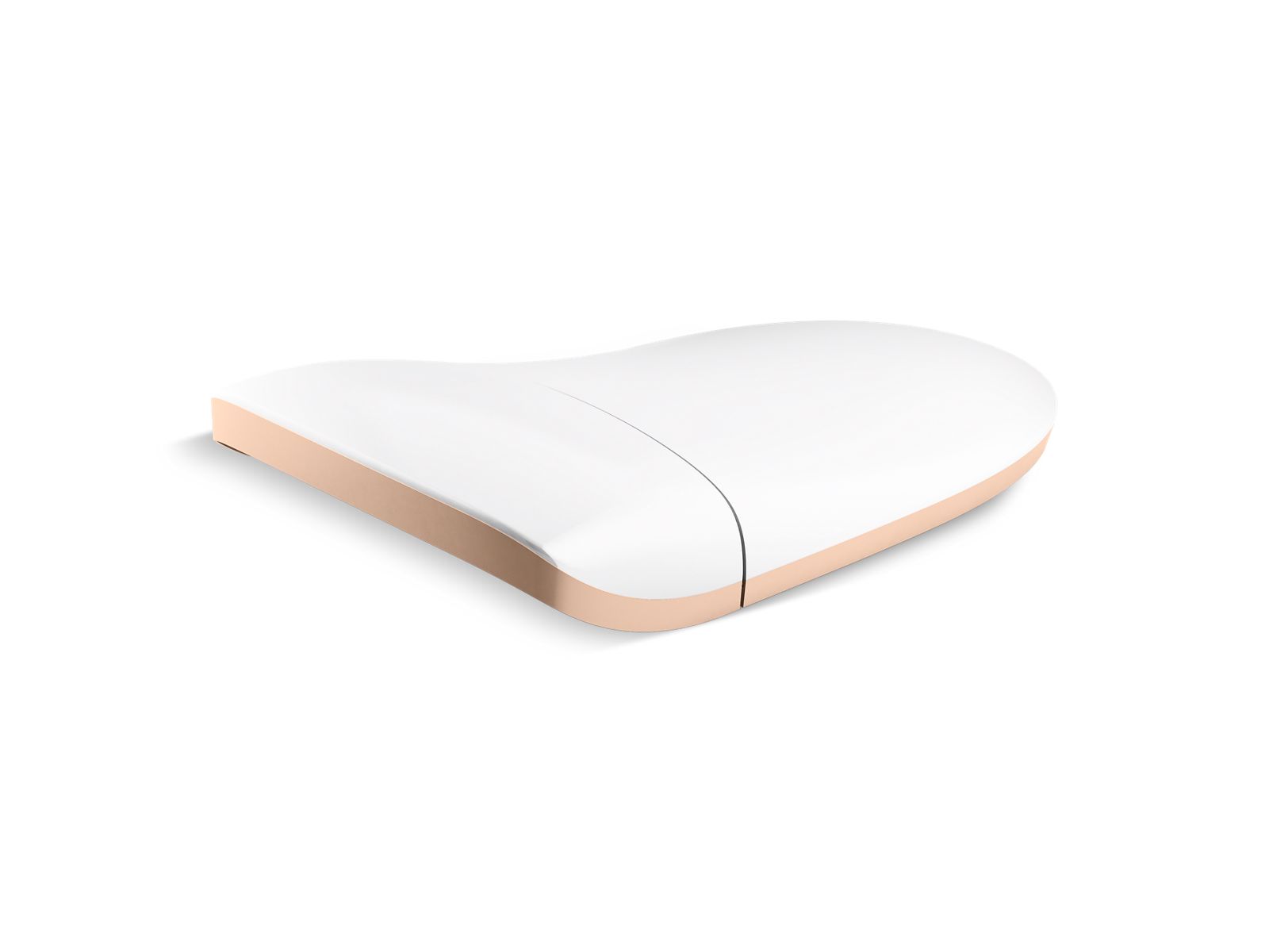 Eir® Elongated toilet seat lid with accent band