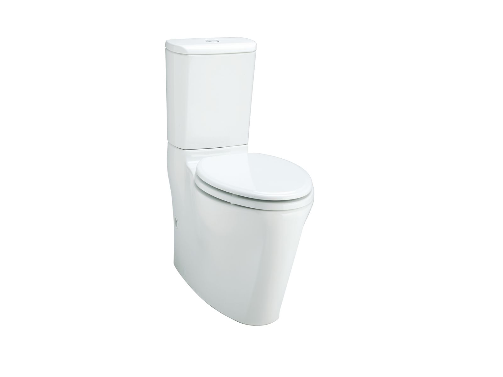 Strela(TM) Comfort Height(R) elongated two-piece toilet with Dual flush technology