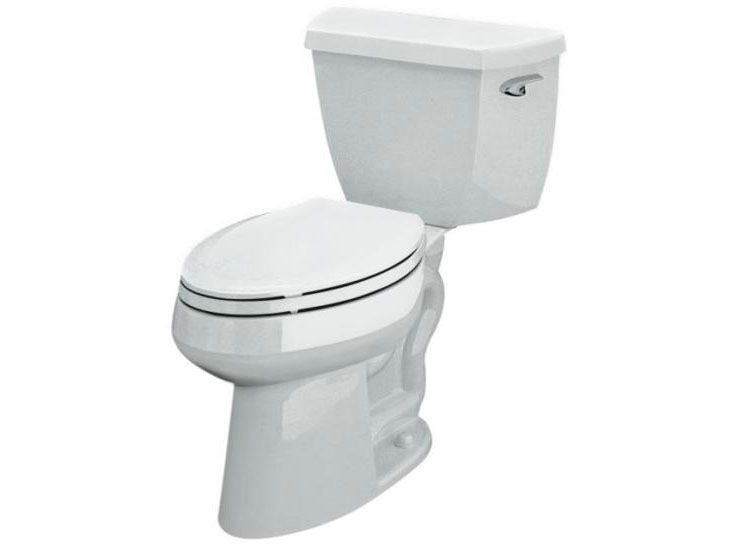 Highline(R) Comfort Height(R) elongated toilet with right-hand trip lever and Insuliner(R) tank liner, less seat
