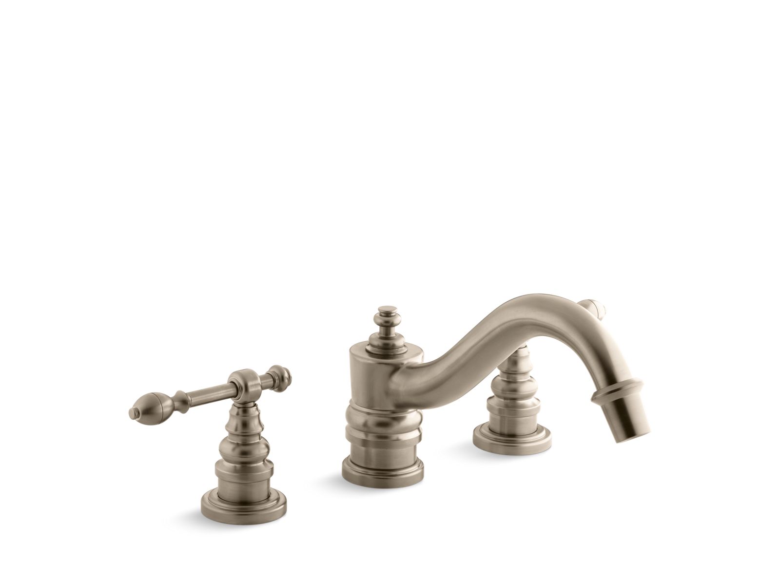558-iv-georges-brass-deck-mount-bath-faucet-trim-for-high-flow-valve-with-lever-handles-valve-not-included-2.jpg IV Georges Brass® Deck-mount bath faucet trim for high-flow valve with lever handles, valve not included