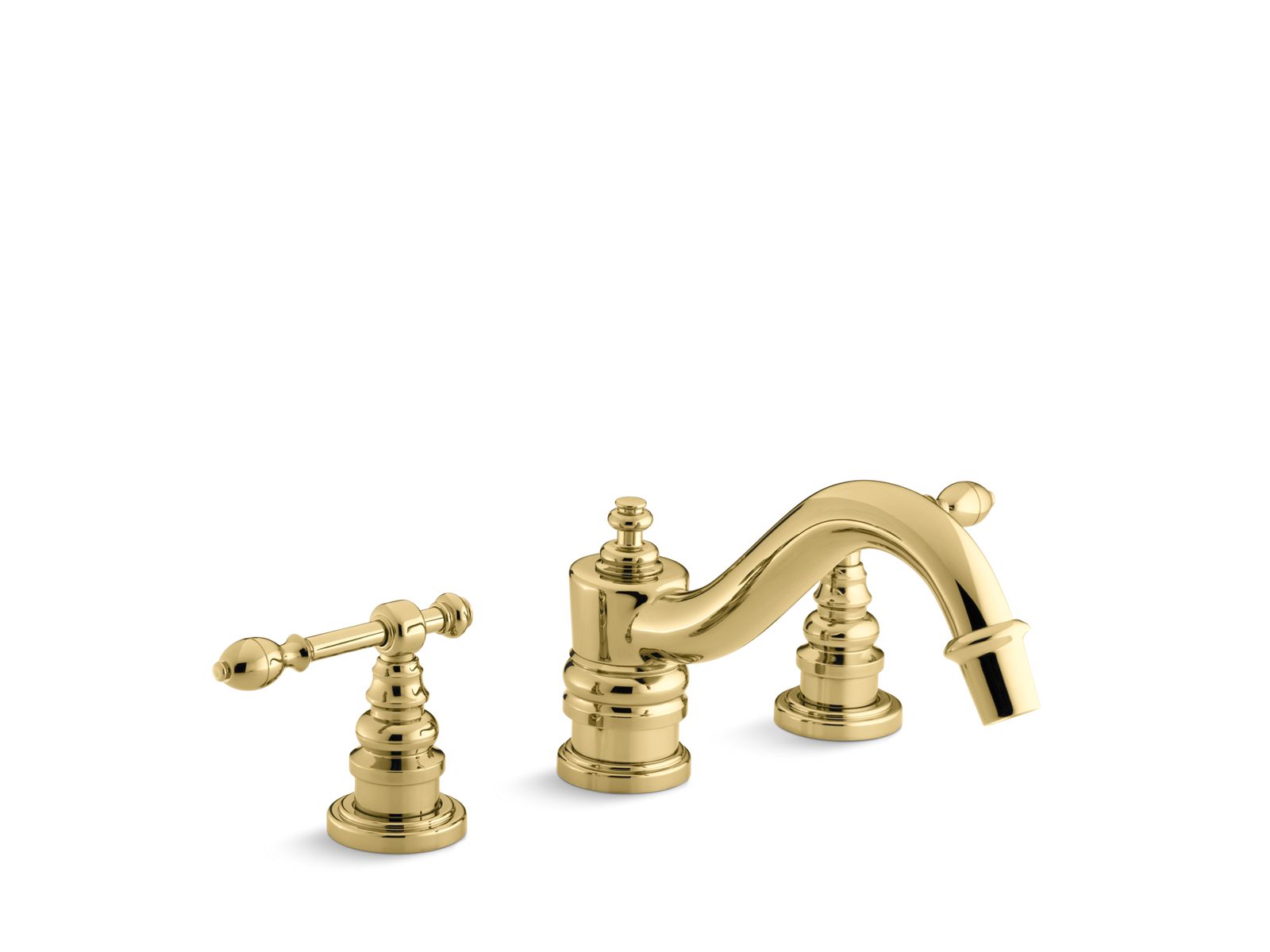 558-iv-georges-brass-deck-mount-bath-faucet-trim-for-high-flow-valve-with-lever-handles-valve-not-included-3.jpg IV Georges Brass® Deck-mount bath faucet trim for high-flow valve with lever handles, valve not included