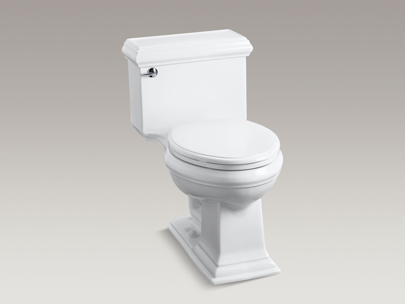 Memoirs(R) Classic Comfort Height(R) elongated toilet and Glenbury(TM) Quiet-Close(TM) toilet seat