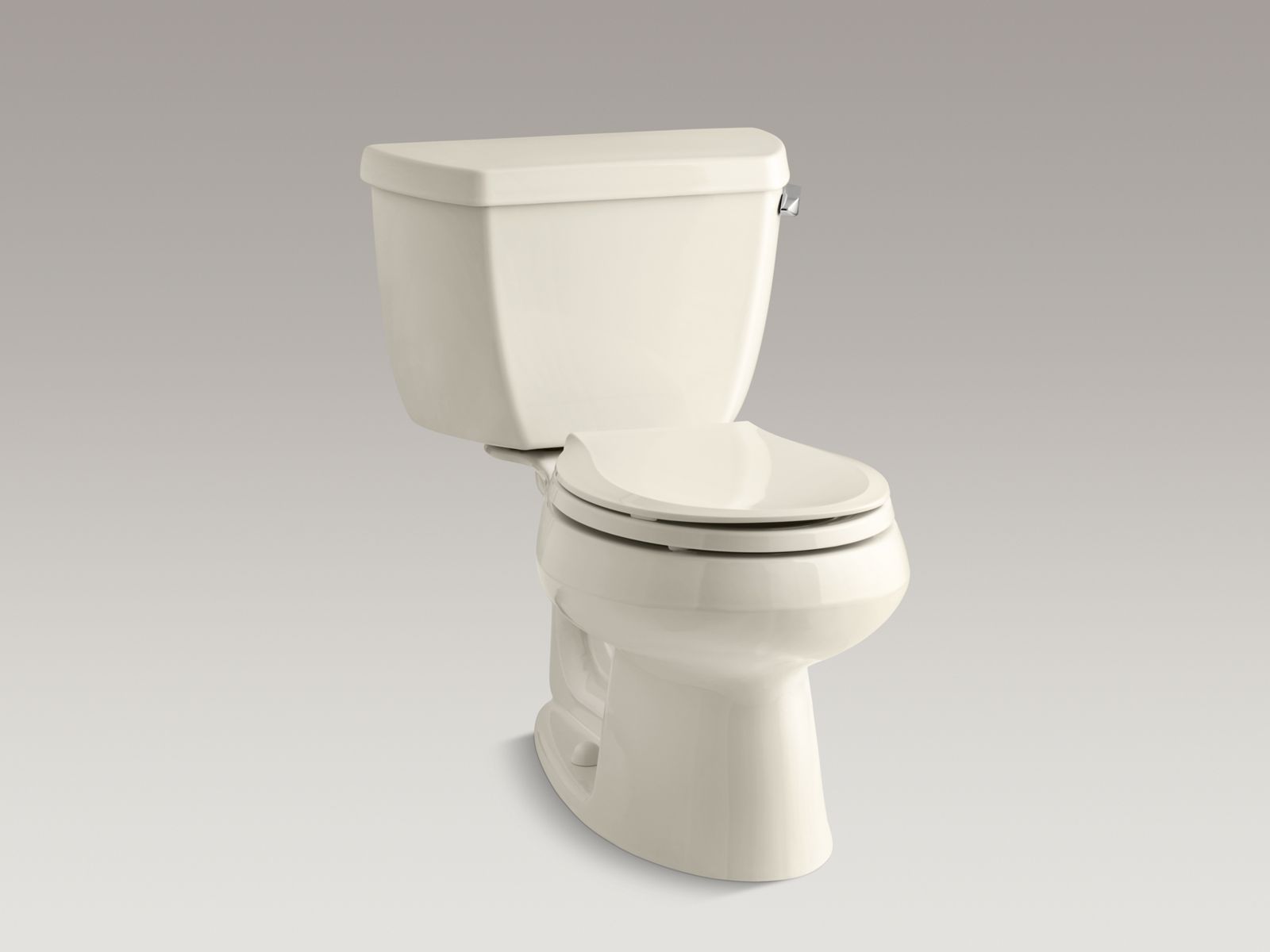 Wellworth(R) classic two-piece round-front 1.6 gpf toilet with Class Five(R) flushing technology, Insuliner(R) tank liner with right-hand trip lever