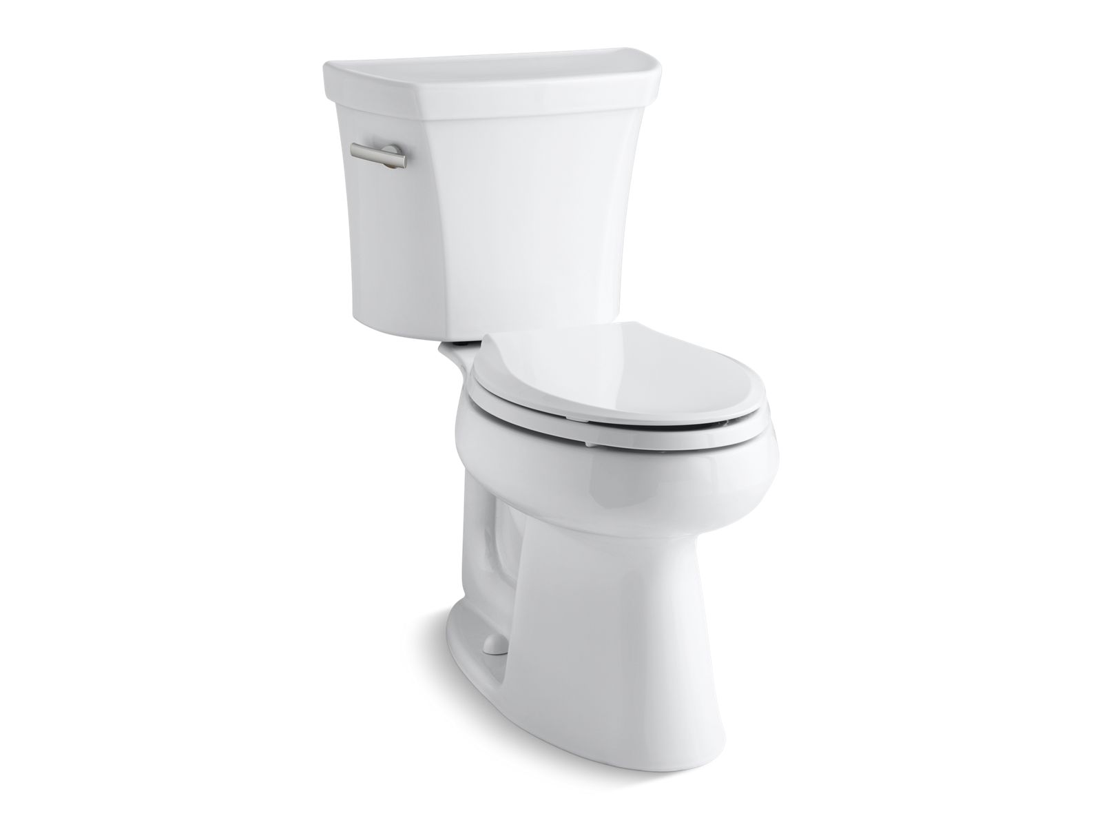 Highline® Two-piece elongated 1.6 gpf chair height toilet with tank cover locks