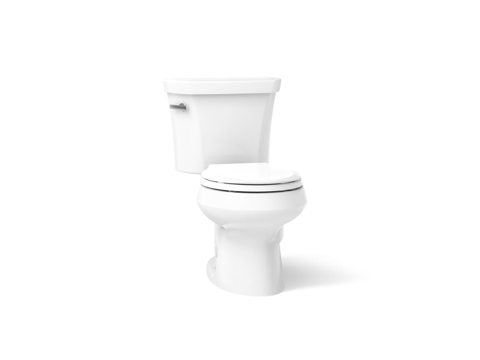 Wellworth® Two-piece round-front toilet, 1.28 gpf