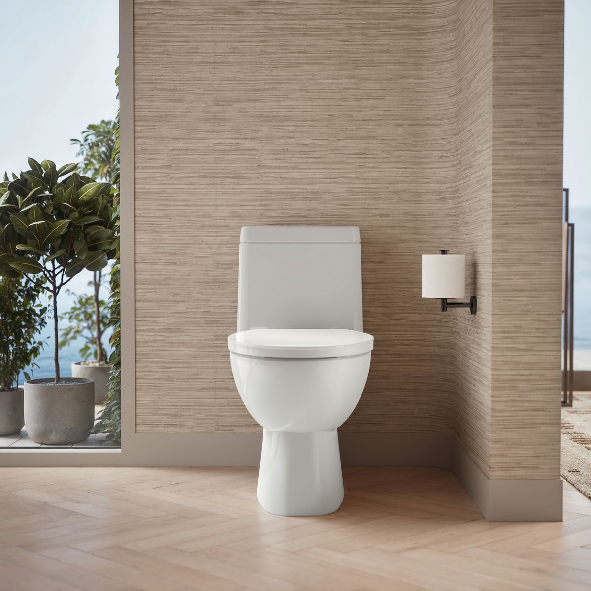 56425-reach-one-piece-compact-elongated-toilet-with-skirted-trapway-dual-flush-6.jpg Reach® One-piece compact elongated toilet with skirted trapway, dual-flush