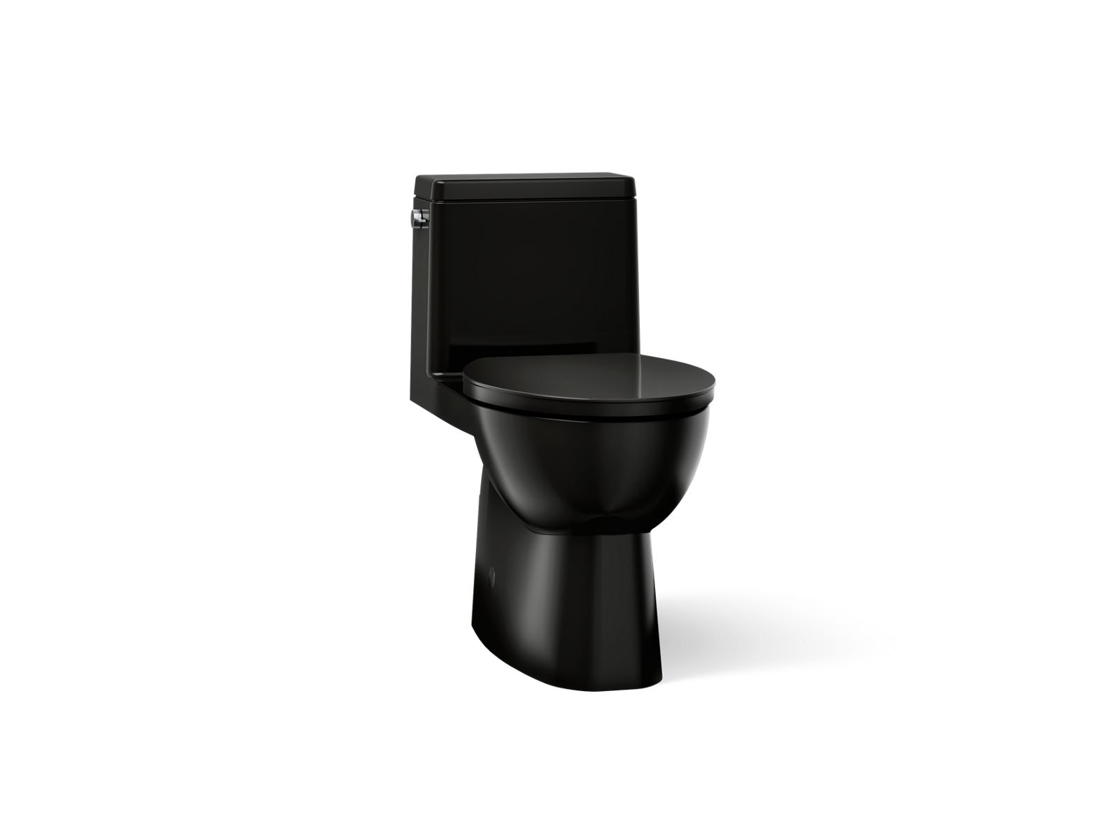 Reach® One-piece compact elongated toilet with skirted trapway, 1.28 gpf