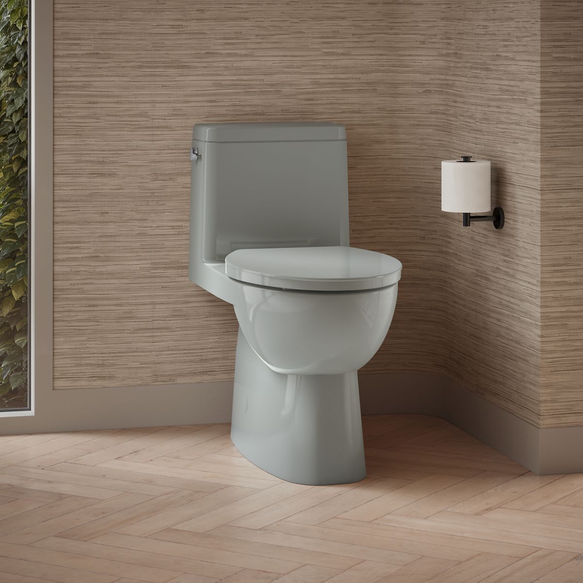 56461-reach-one-piece-compact-elongated-toilet-with-skirted-trapway-1-28-gpf-7.jpg Reach® One-piece compact elongated toilet with skirted trapway, 1.28 gpf