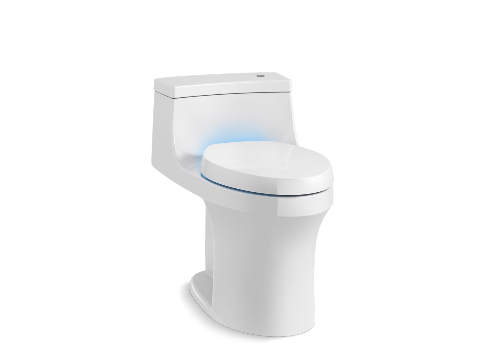 San Souci® Touchless one-piece compact elongated toilet with concealed trapway, 1.28 gpf
