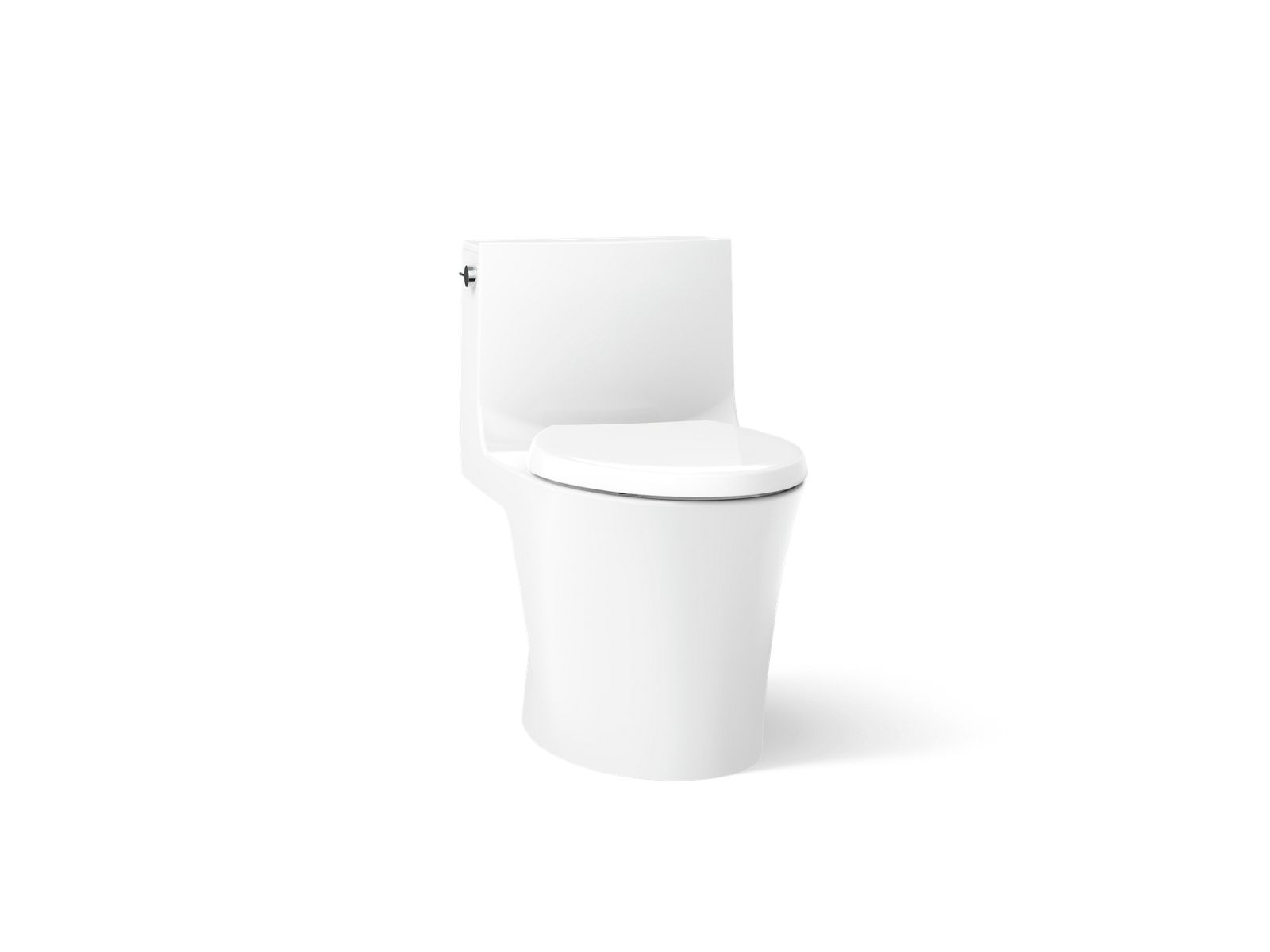 Veil® Hidden cord one-piece elongated toilet with skirted trapway, dual-flush