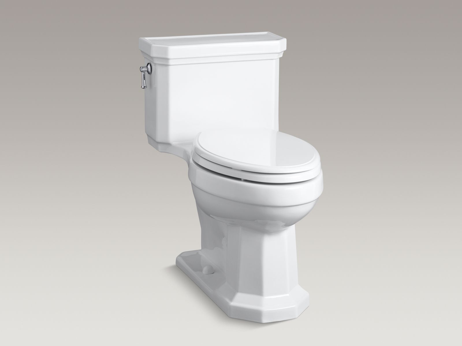 Kathryn(R) Comfort Height(R) one-piece elongated 1.6 gpf toilet with Ingenium(R) flush technology and left-hand trip lever