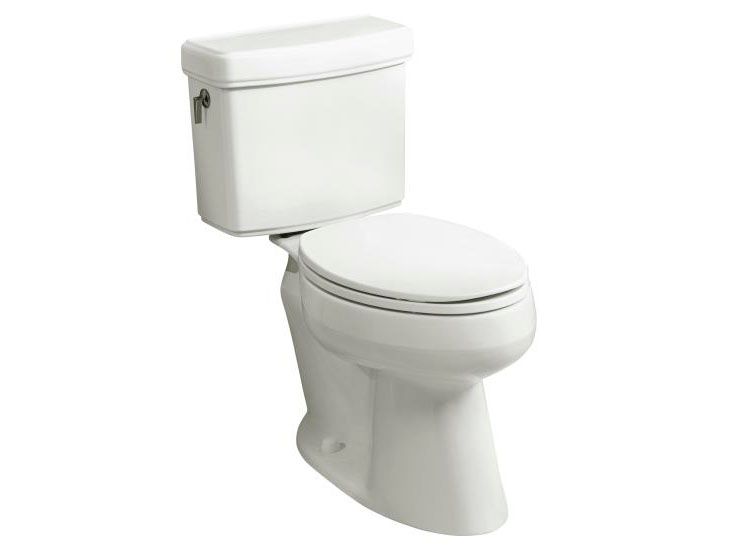 Pinoir(R) Comfort Height(R) elongated toilet with concealed trapway and left-hand trip lever, less seat