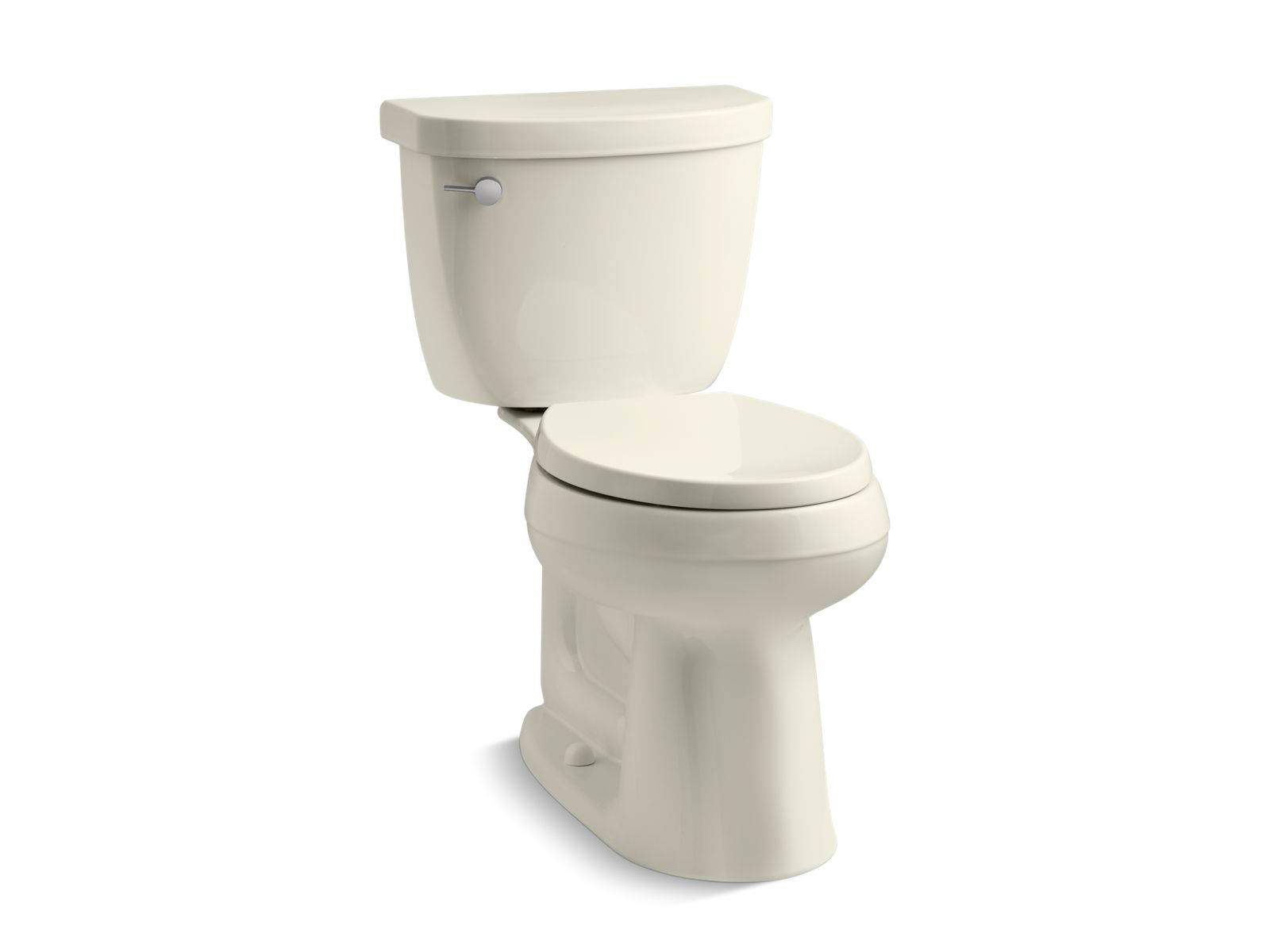 Cimarron® The Complete Solution® two-piece round-front 1.28 gpf chair height toilet with Quiet-Close™ seat