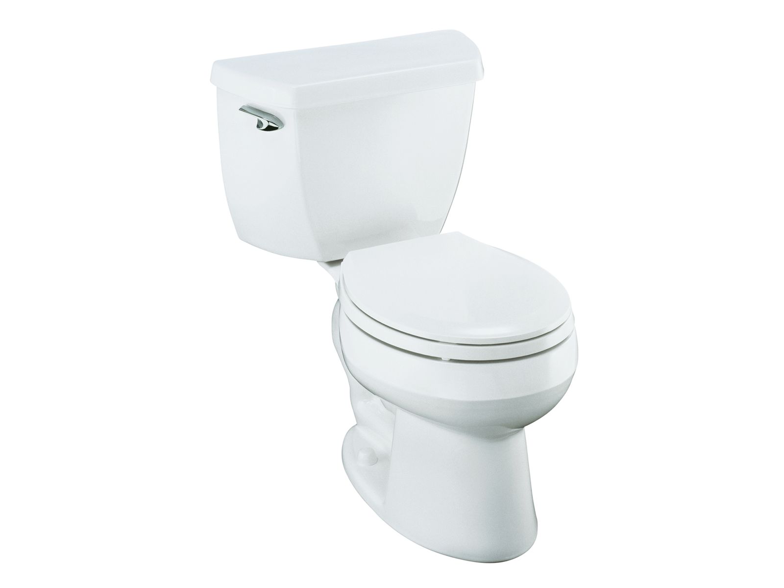 Wellworth(R) round-front toilet with left-hand trip lever, less seat