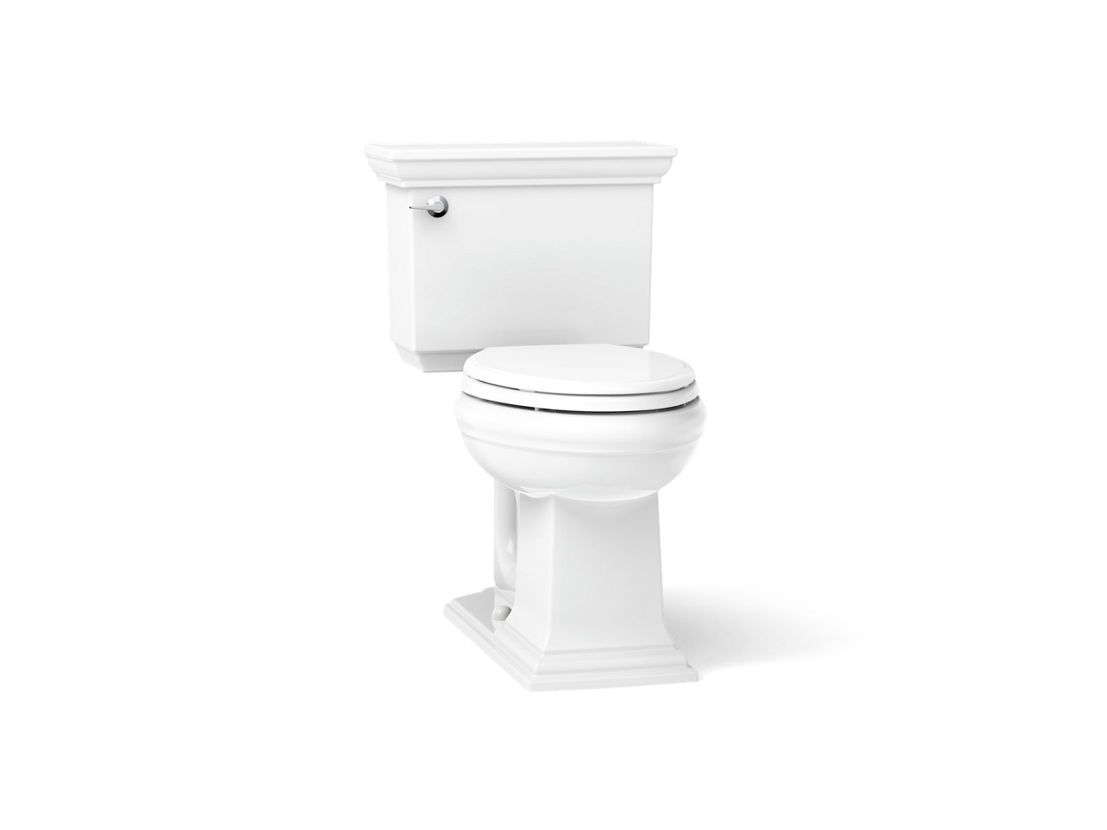 Memoirs® The Complete Solution® two-piece elongated toilet with skirted trapway, 1.28 gpf