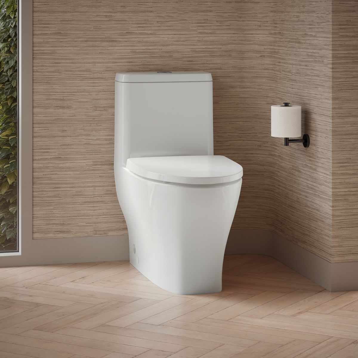 57475-reach-curv-one-piece-compact-elongated-toilet-with-skirted-trapway-dual-flush-2.jpg Reach™ Curv One-piece compact elongated toilet with skirted trapway, dual-flush