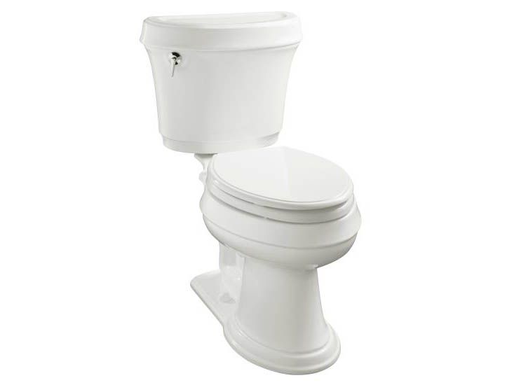 Leighton(R) Comfort Height(R) toilet with left-hand trip lever, less seat