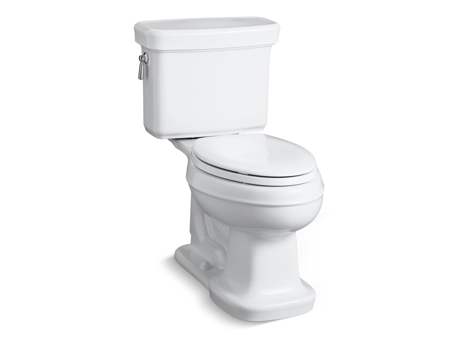 Bancroft® Two-piece elongated toilet, 1.28 gpf