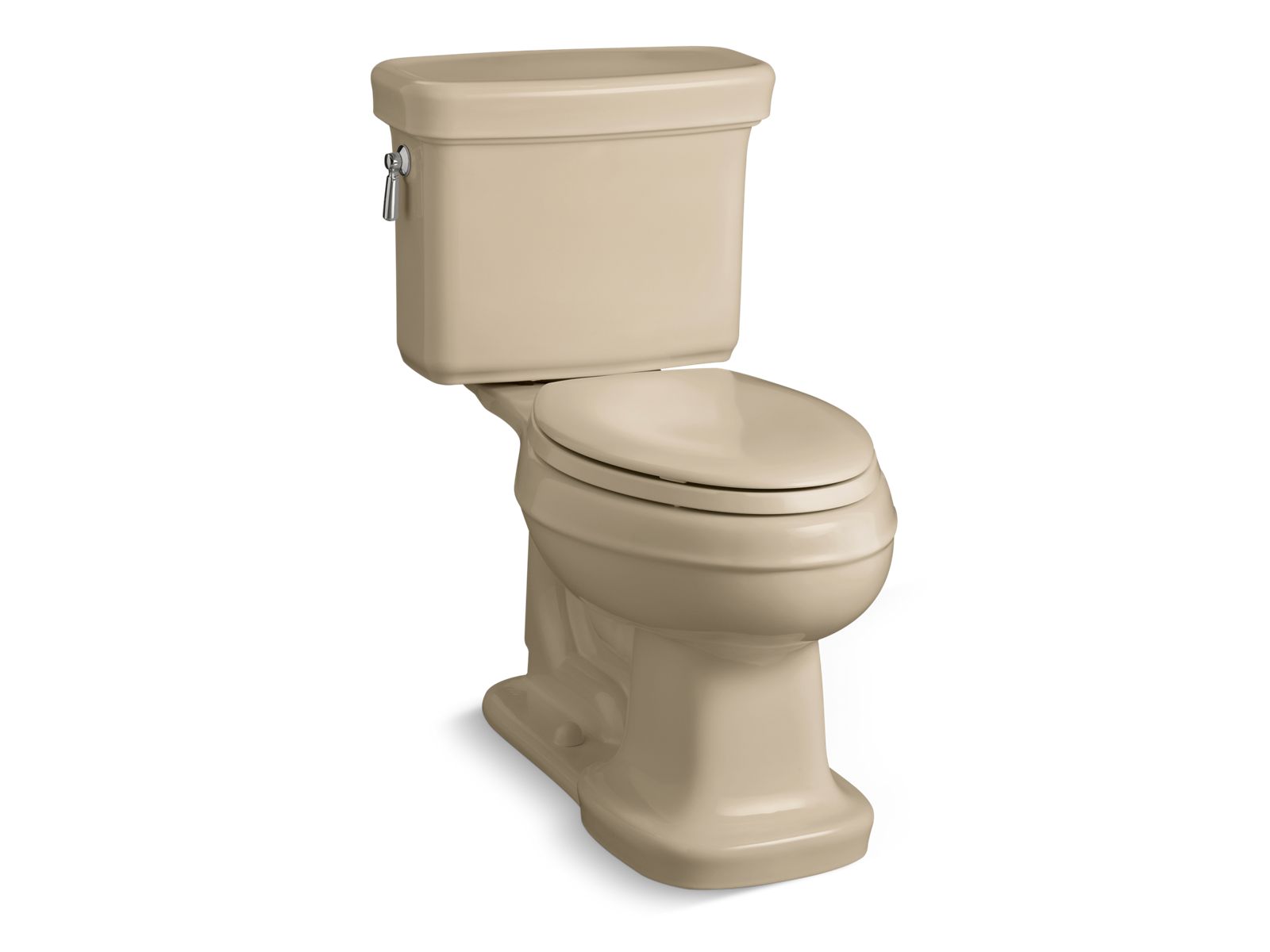 Bancroft® Two-piece elongated toilet, 1.28 gpf