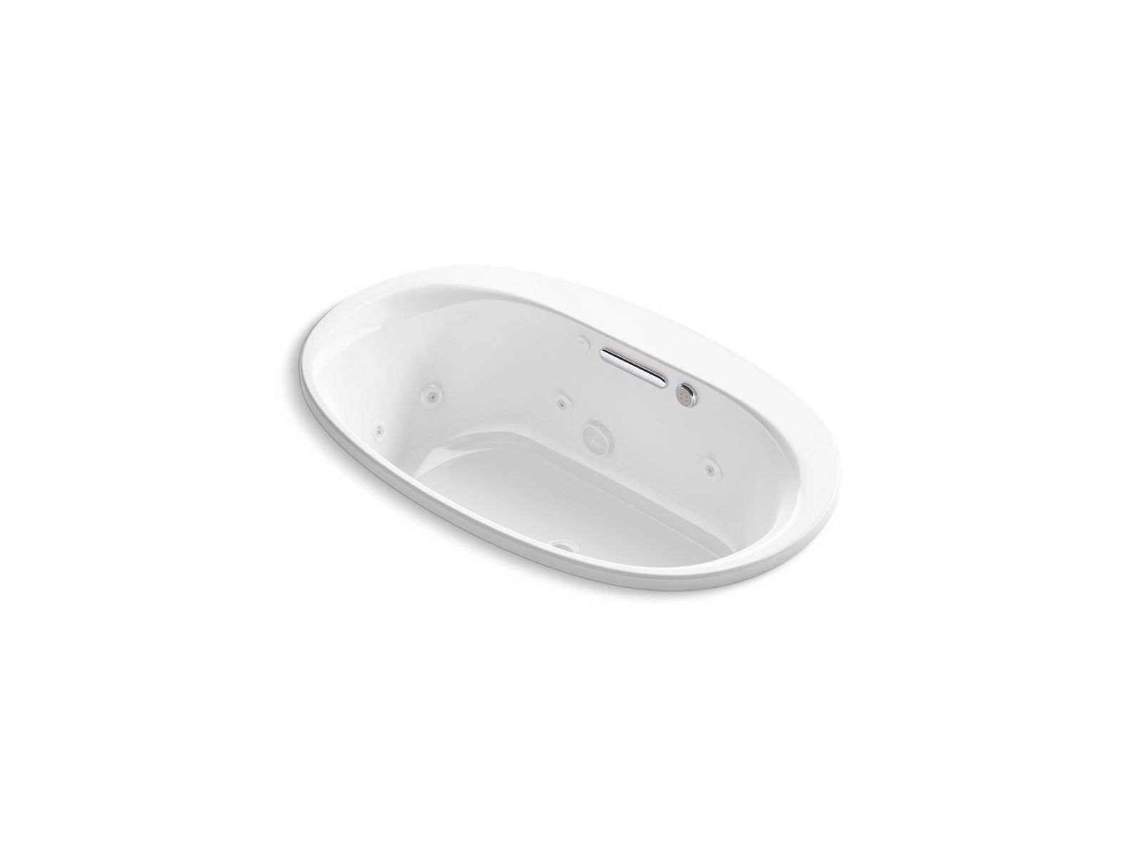 Underscore® 59-3/4" x 35-3/4" drop-in Heated BubbleMassage™ air bath with whirlpool