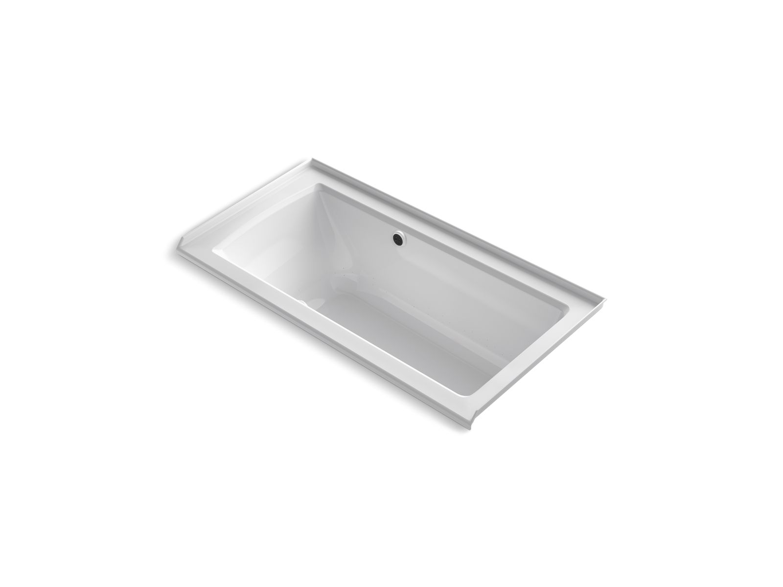Archer® 60" x 30" alcove Heated BubbleMassage™ air bath with Bask® heated surface, right drain