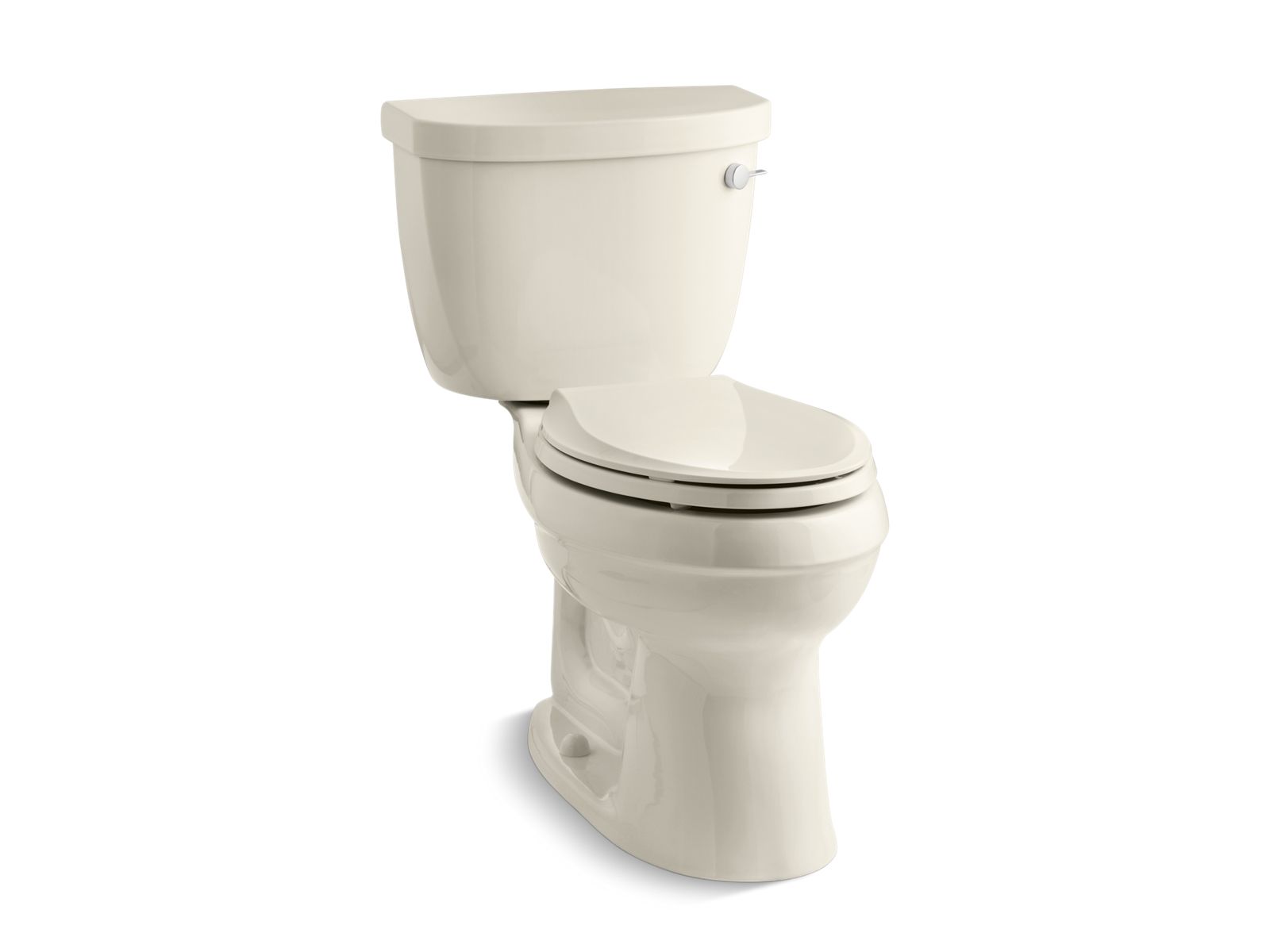Cimarron® Two-piece elongated chair height 1.28 gpf toilet with tank cover locks