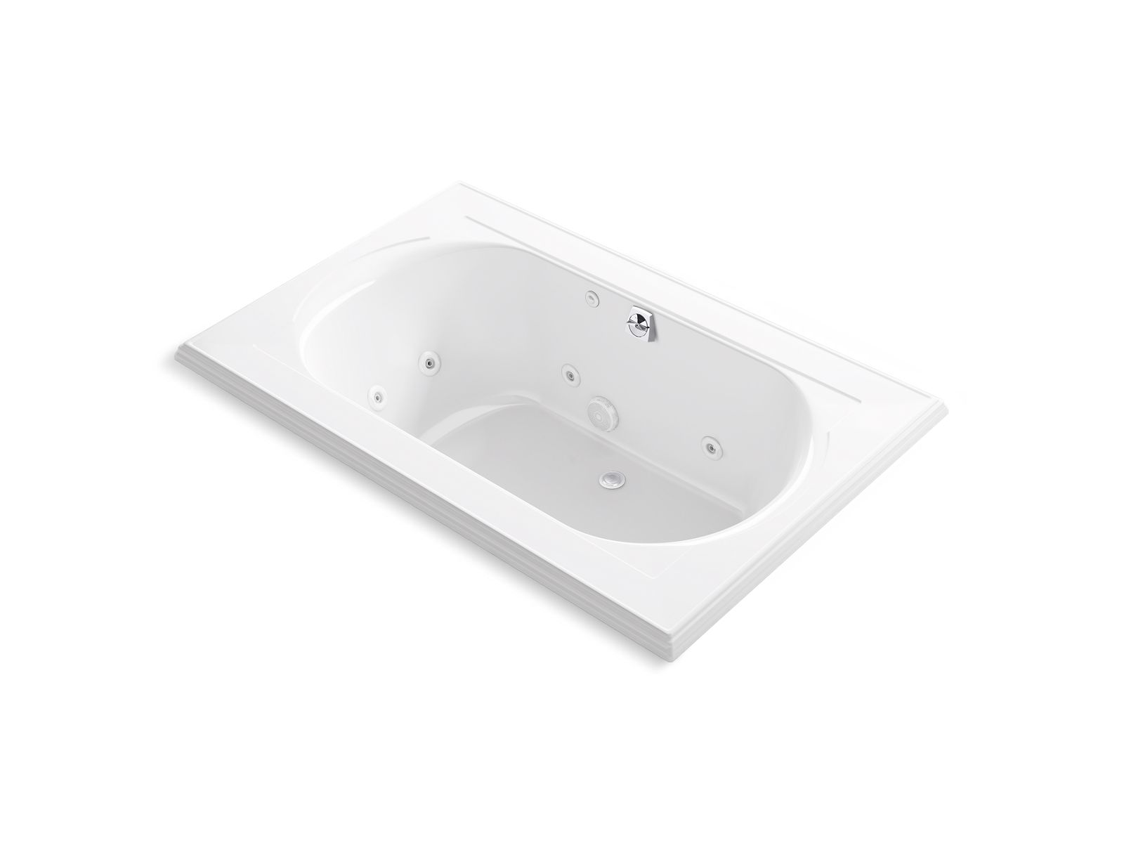 Memoirs® 66" x 42" drop-in whirlpool bath